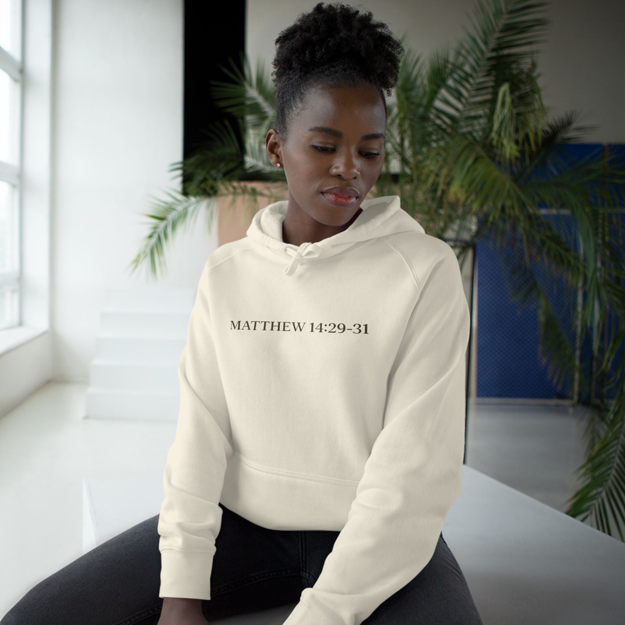 Lyfe Grind Co “Faith Walks, Doubt Sinks” Hoodie – Christian Streetwear Pullover, Matthew 14:29–31 Faith-Based Graphic Hoodie
