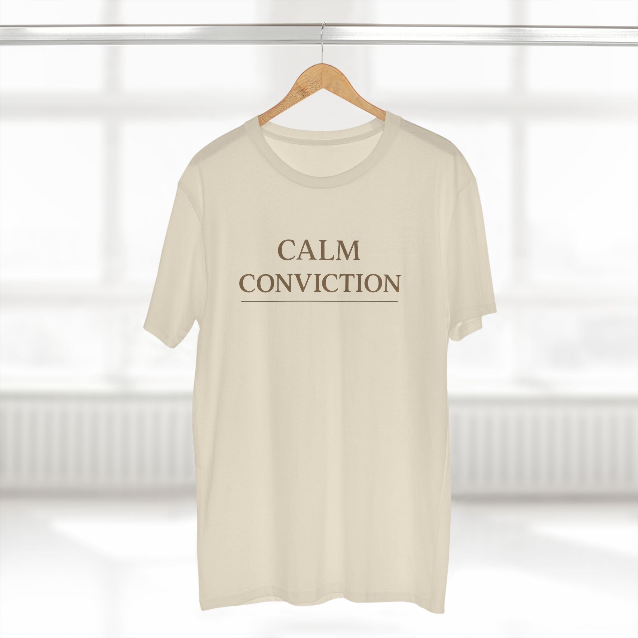 Calm Conviction – Minimalist Faith Streetwear Tee | Lyfe Grind Co.