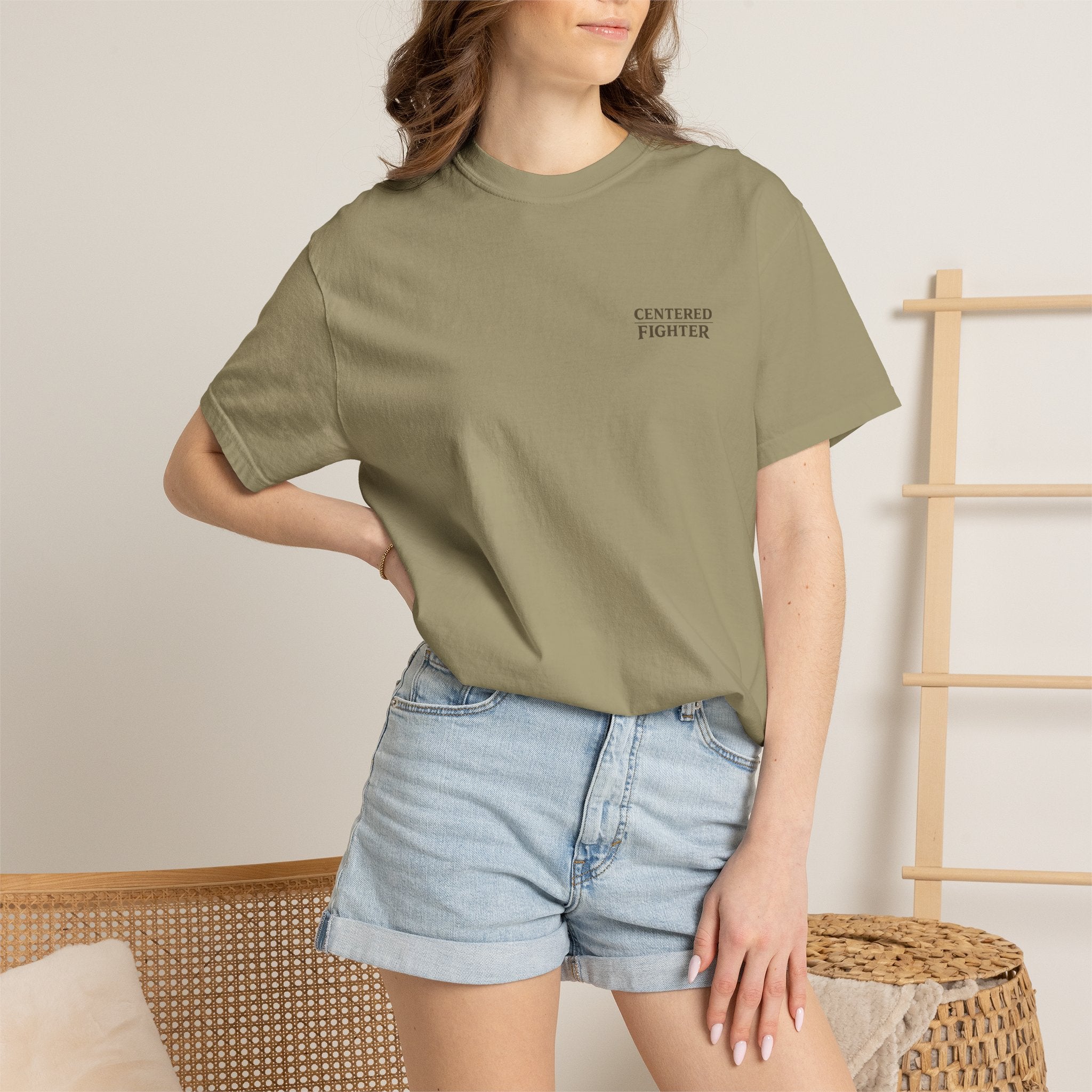 Centered Fighter Tee – LyfeGrind Co. | Angles Over Emotion | Geometric Balance Series