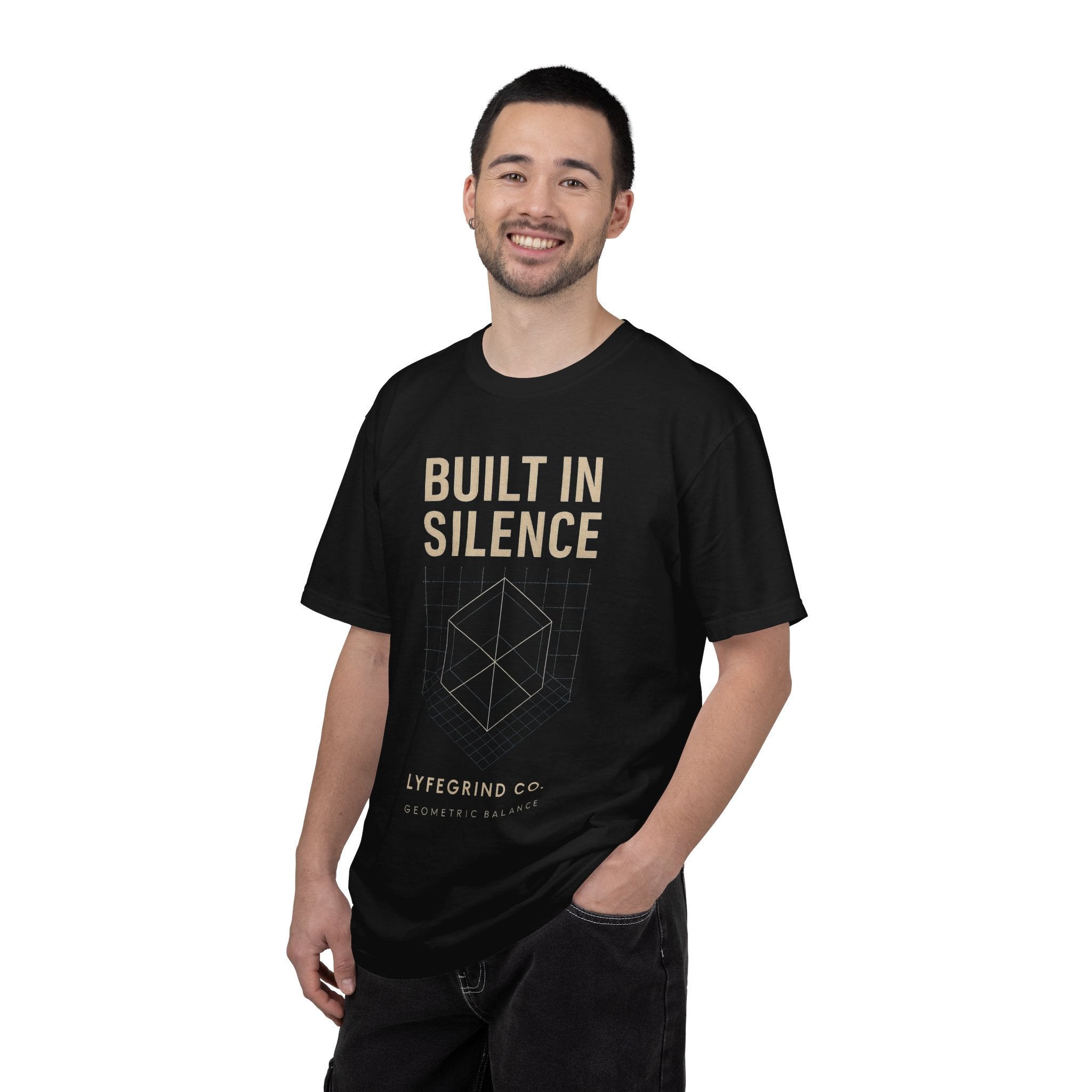 Built In Silence Tee – LyfeGrind Co. | Geometric Balance Series