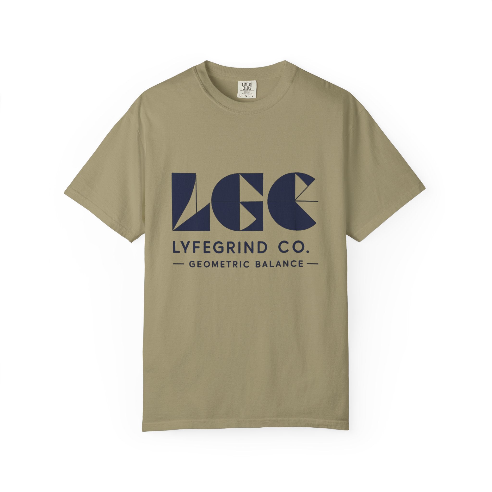 LGC Street Logo Tee – LyfeGrind Co. | Geometric Balance Series