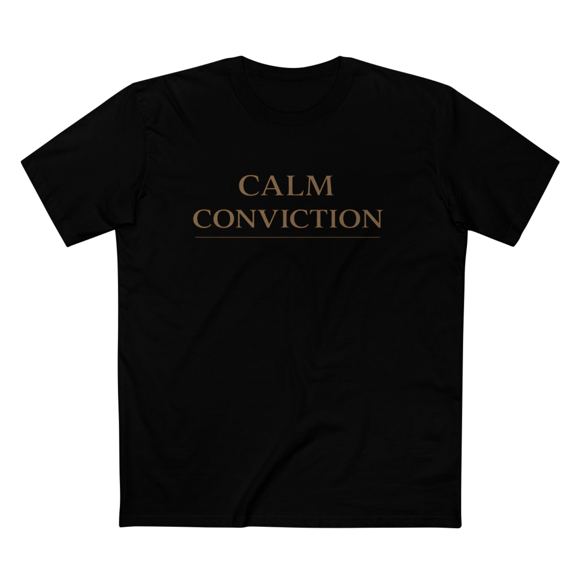 Calm Conviction – Minimalist Faith Streetwear Tee | Lyfe Grind Co.