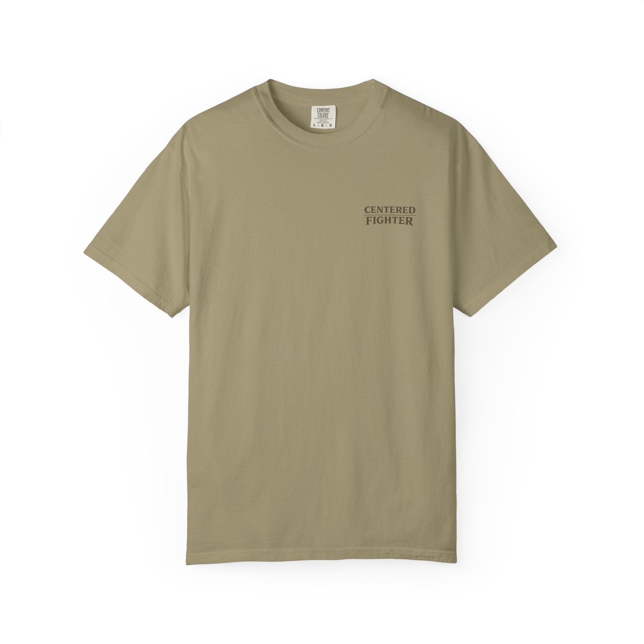 Centered Fighter Tee – LyfeGrind Co. | Angles Over Emotion | Geometric Balance Series