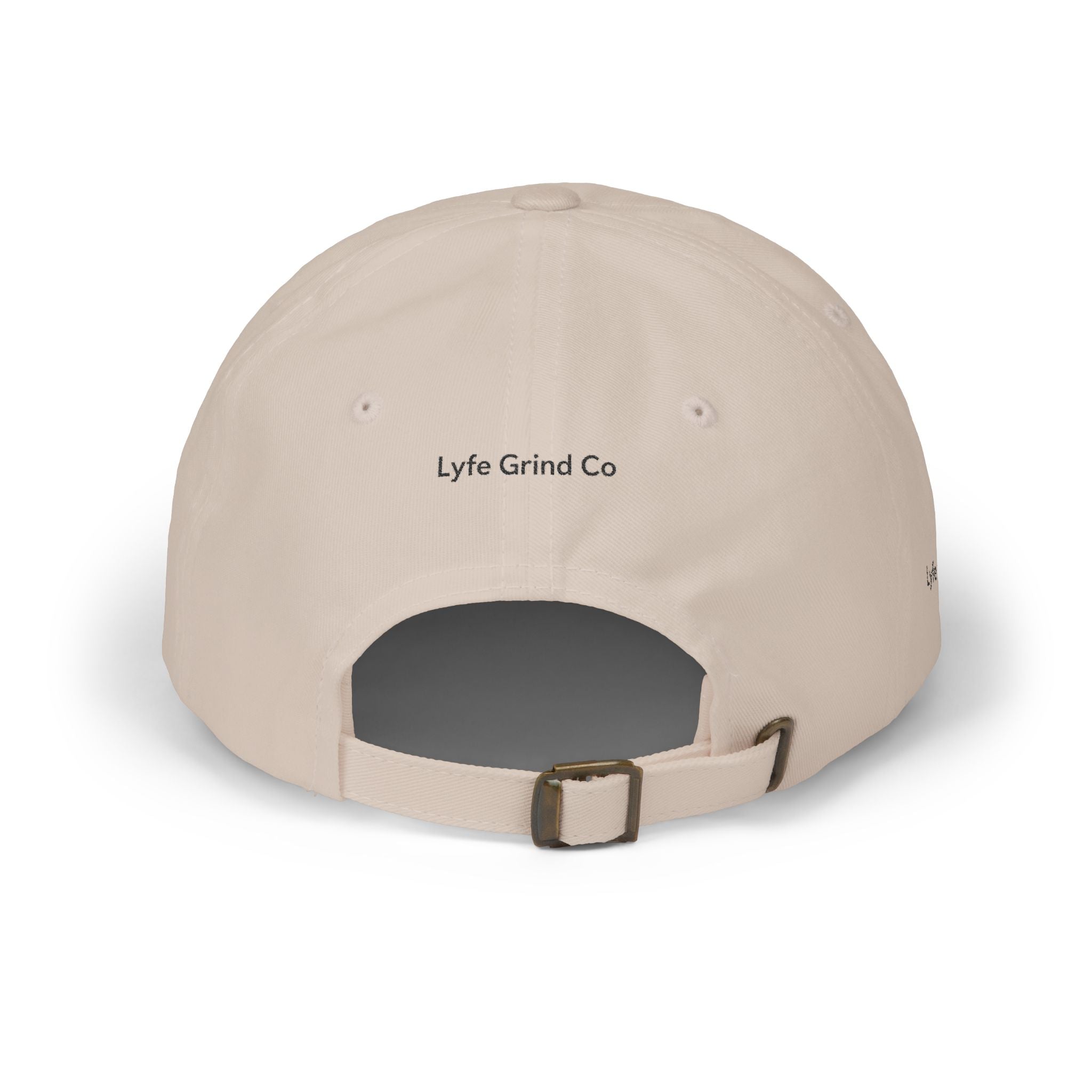 Lyfe Grind Co Dad Hat – LGC Minimal Logo Cap | Desert Streetwear Hat | Adjustable Strapback