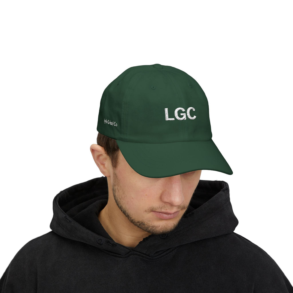 Lyfe Grind Co Dad Hat – LGC Minimal Logo Cap | Desert Streetwear Hat | Adjustable Strapback