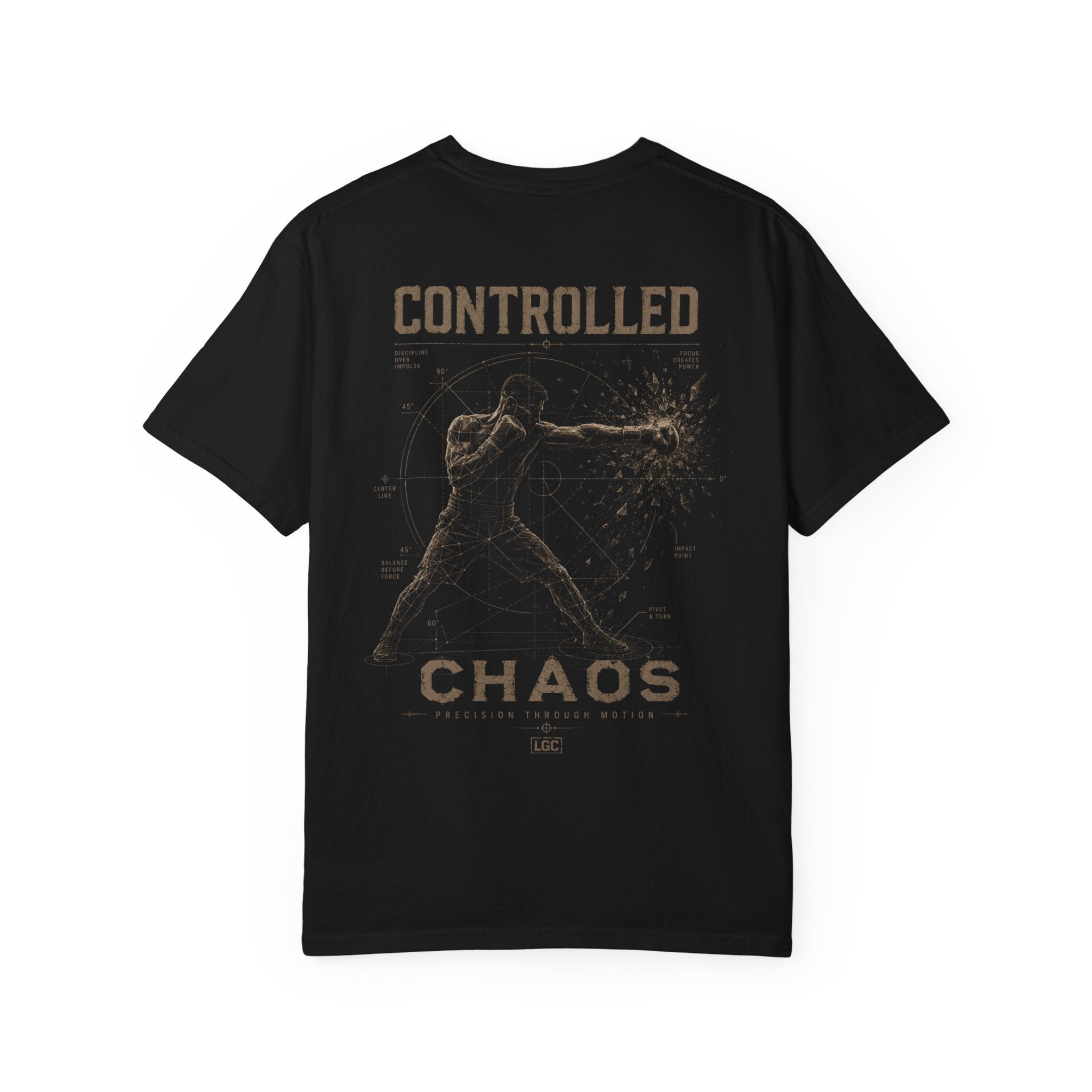 Controlled Chaos Tee – LyfeGrind Co. | Precision Through Motion | Geometric Balance Series