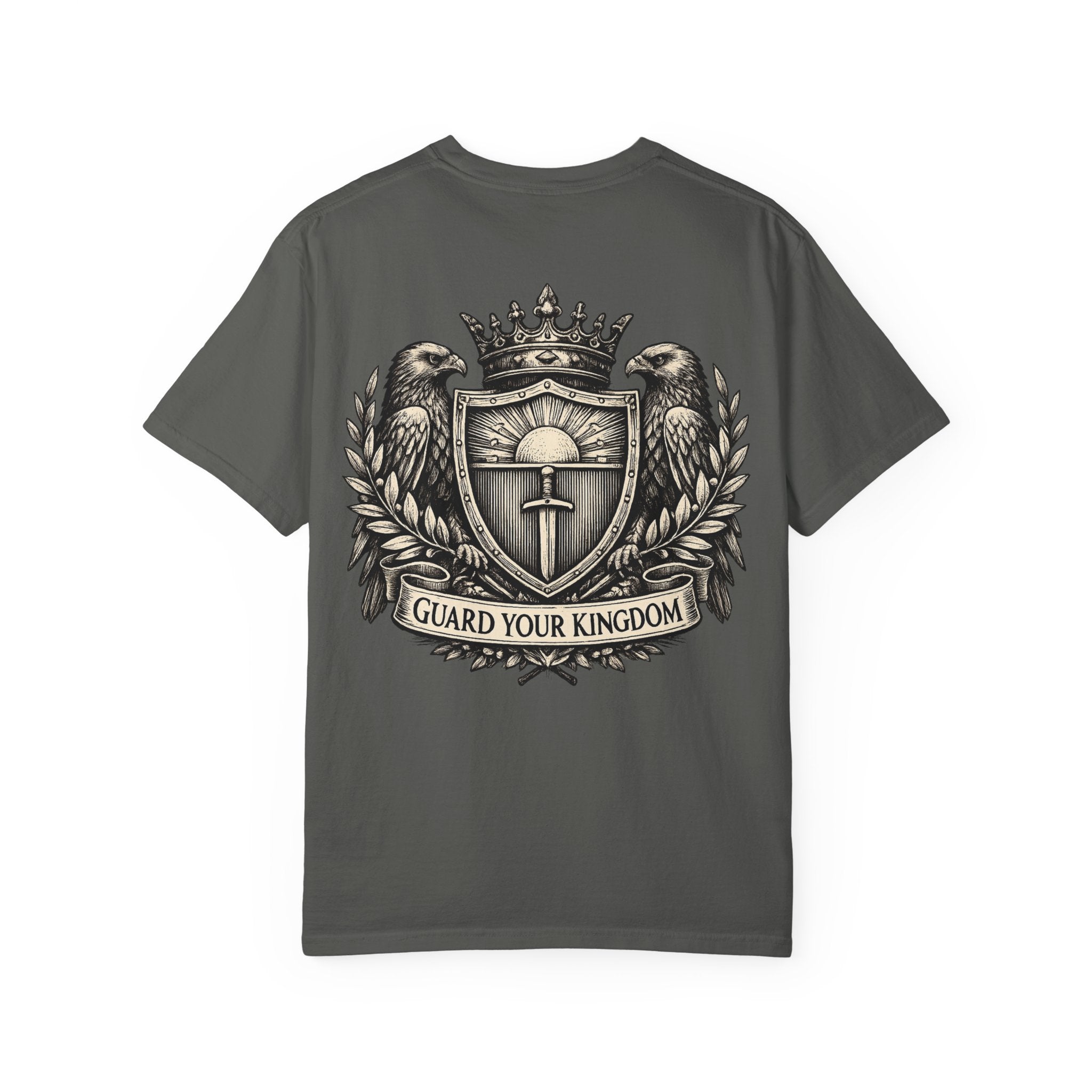 Lyfe Grind Co. “Guard Your Kingdom” Crest Tee — Castle Core Collection