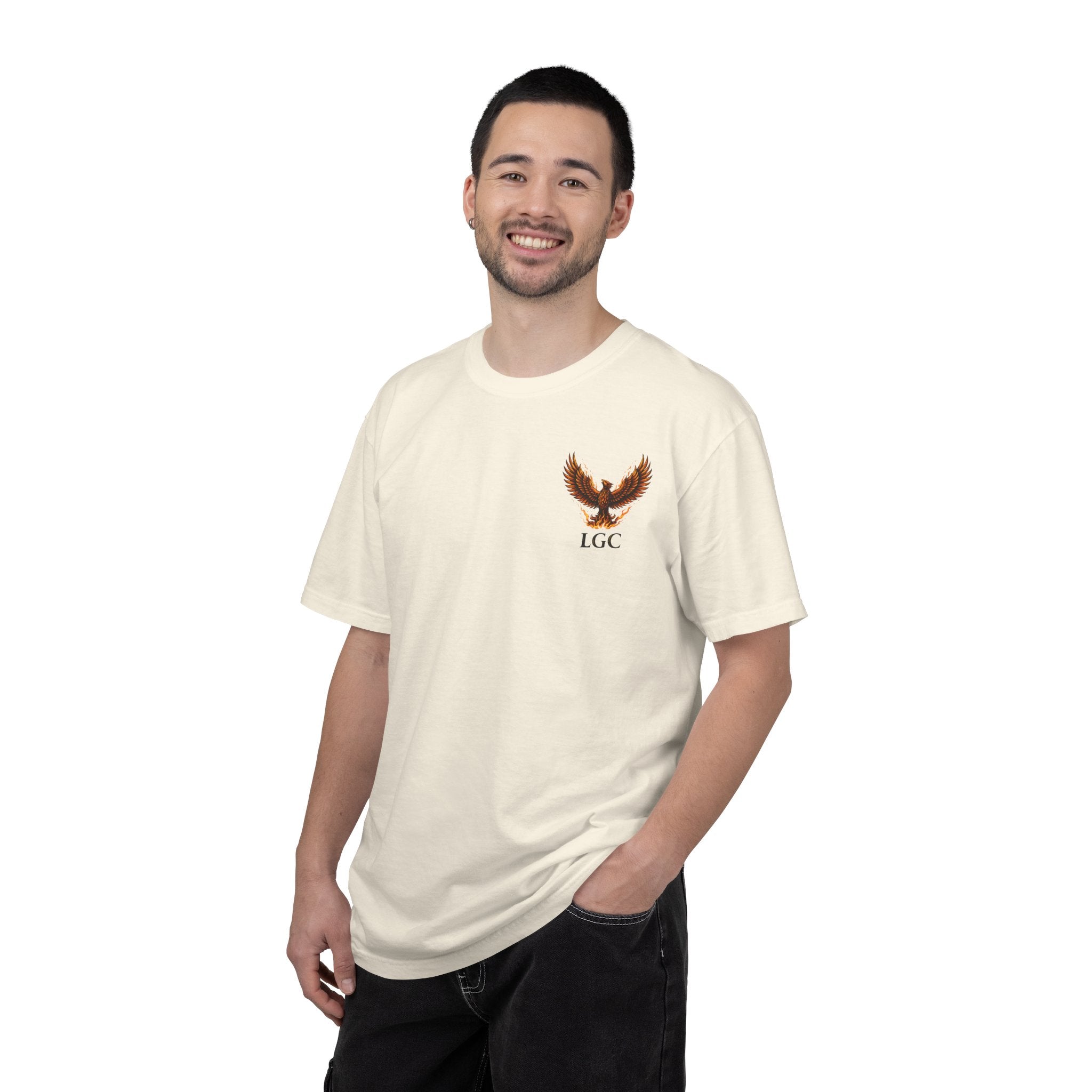 Phoenix “Rise Again” Graphic T-Shirt – Streetwear Phoenix Tee, Motivational Phoenix Shirt, Phoenix Rebirth Tee