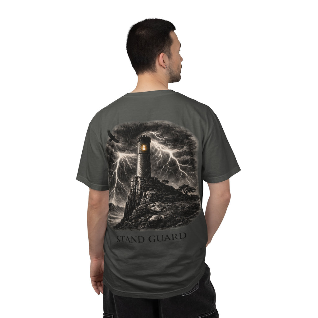 Stand Guard Watchtower Tee – Storm Watchtower Graphic Streetwear T-Shirt