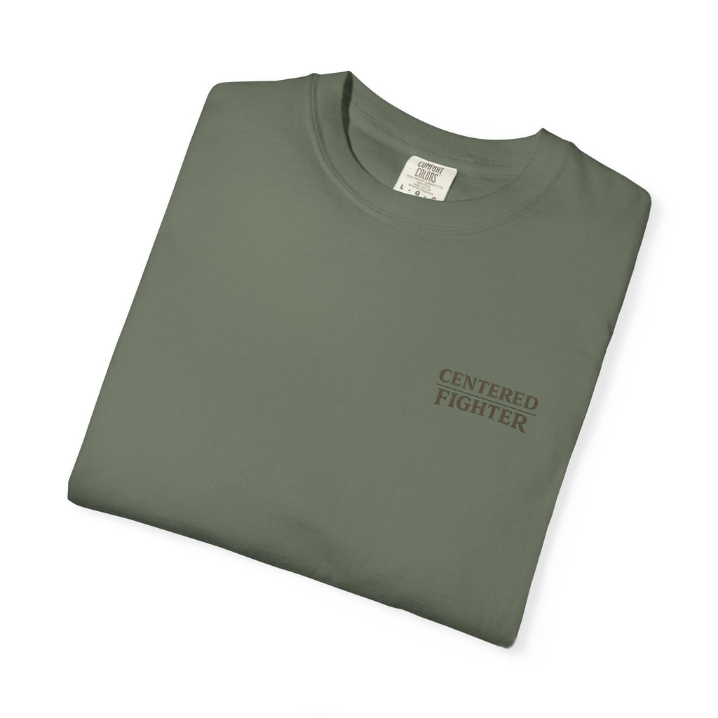 Centered Fighter Tee – LyfeGrind Co. | Angles Over Emotion | Geometric Balance Series