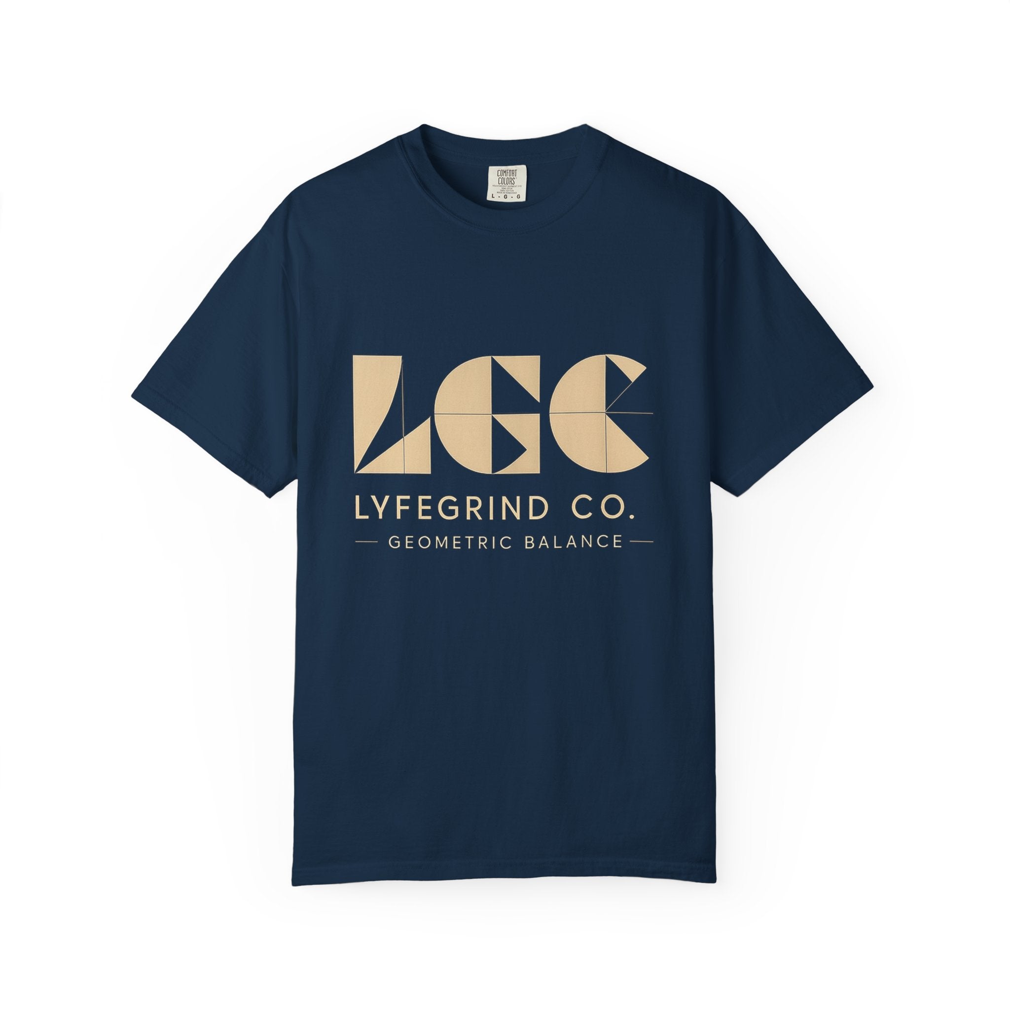 LGC Street Logo Tee – LyfeGrind Co. | Geometric Balance Series