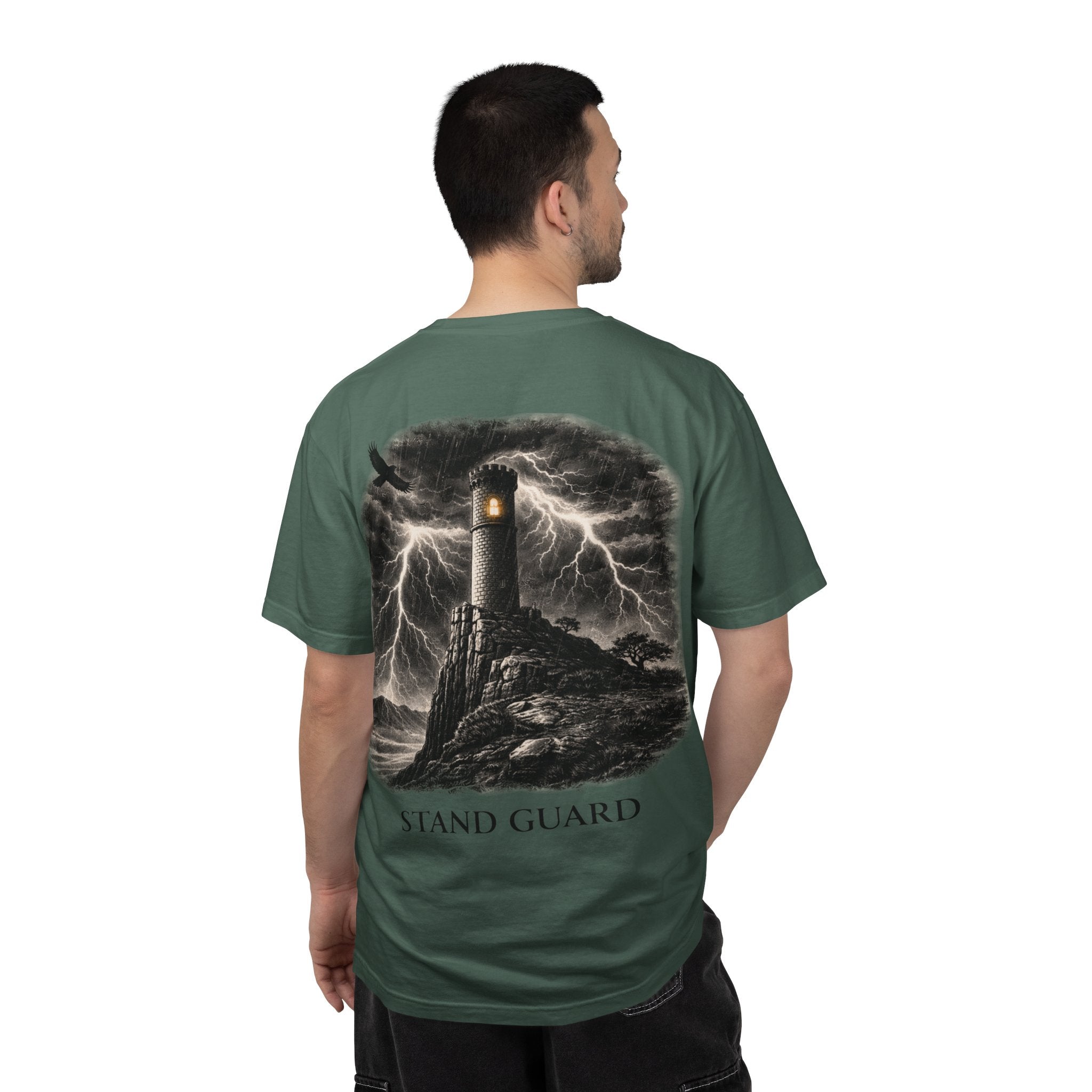 Stand Guard Watchtower Tee – Storm Watchtower Graphic Streetwear T-Shirt