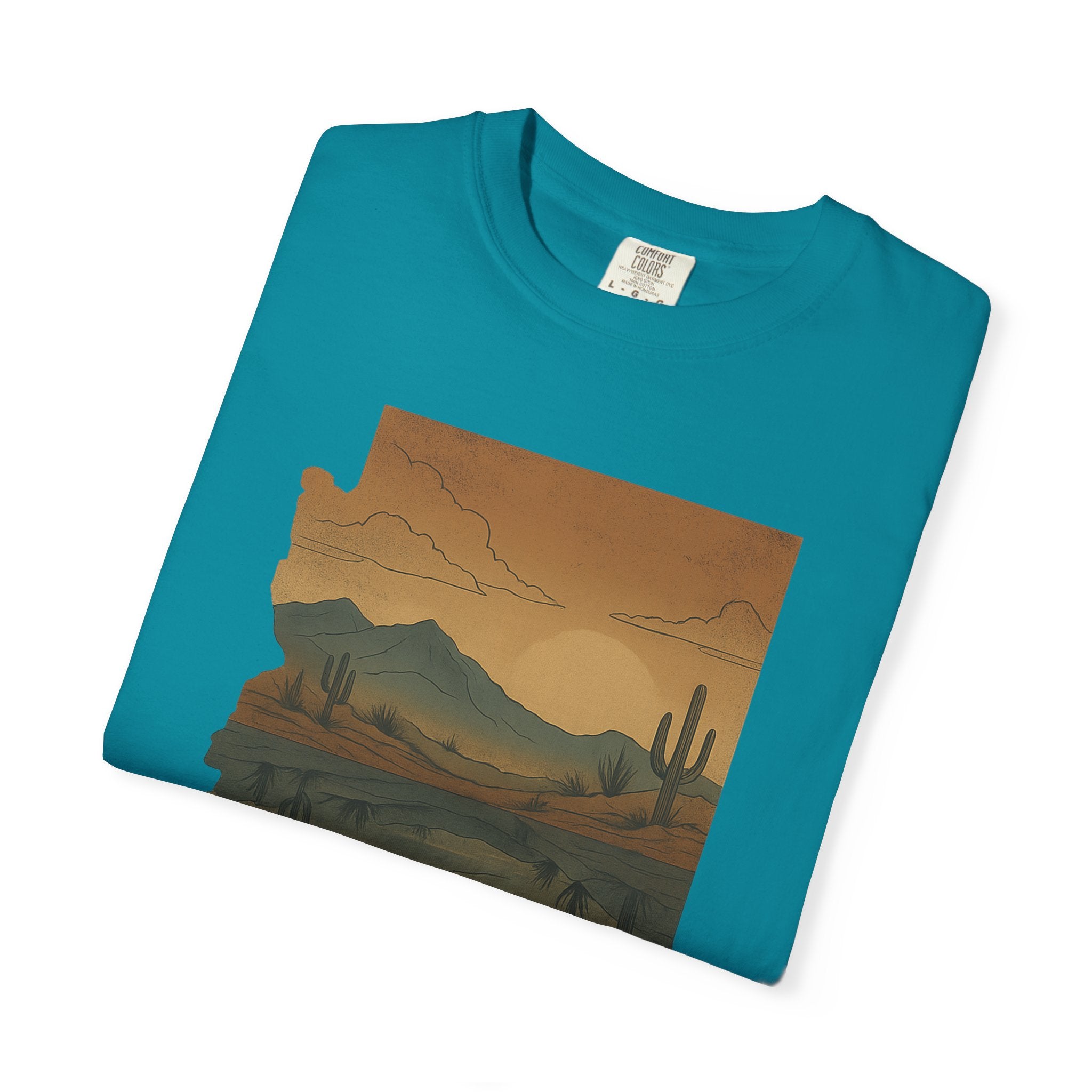 Reflection of Calm – Comfort Colors® 1717 Desert Art Tee | Lyfe Grind Co.