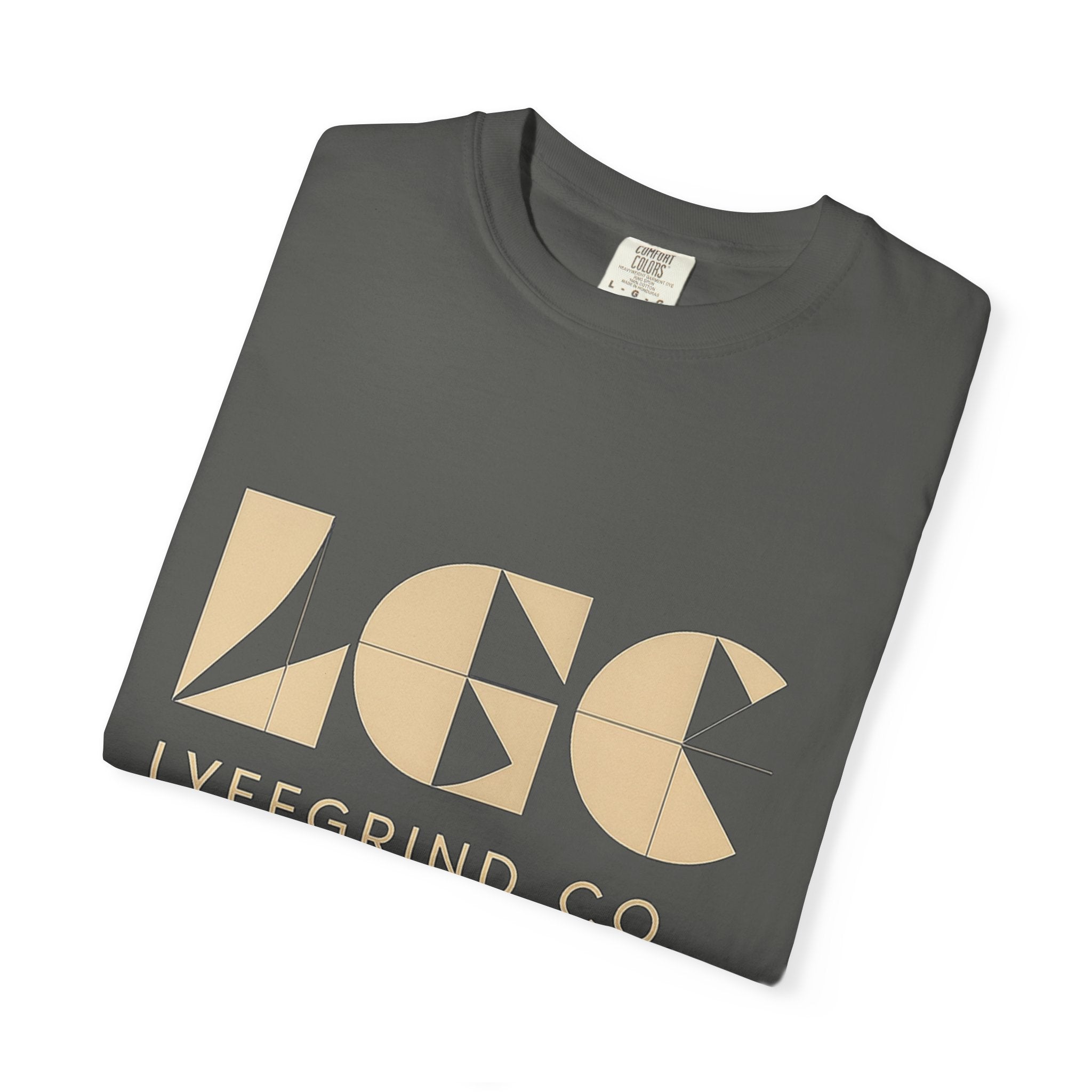 LGC Street Logo Tee – LyfeGrind Co. | Geometric Balance Series