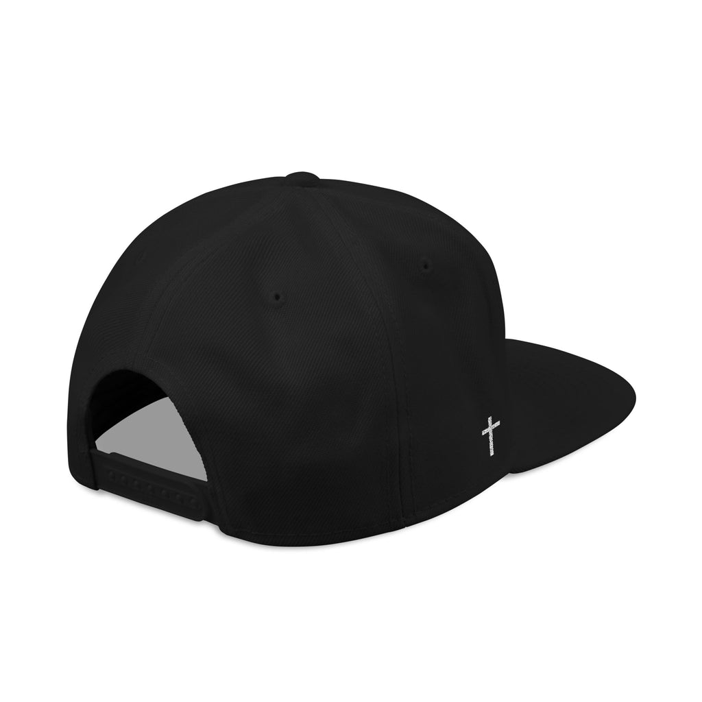 Lyfe Grind Co Snapback Hat – LGC Logo w/ Cross Detail | Faith-Based Streetwear Flat Brim Cap