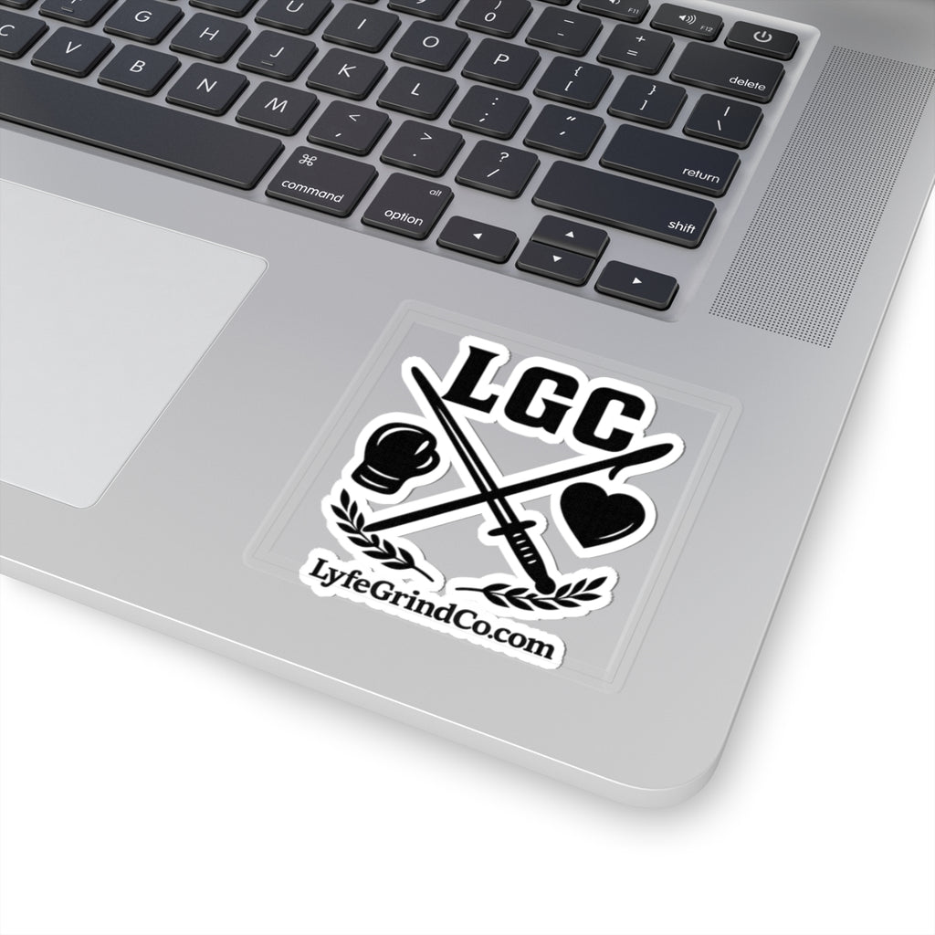 LGC Faith & Discipline Vinyl Car Decal | Christian Rear Window Sticker | Matte White Minimal Logo