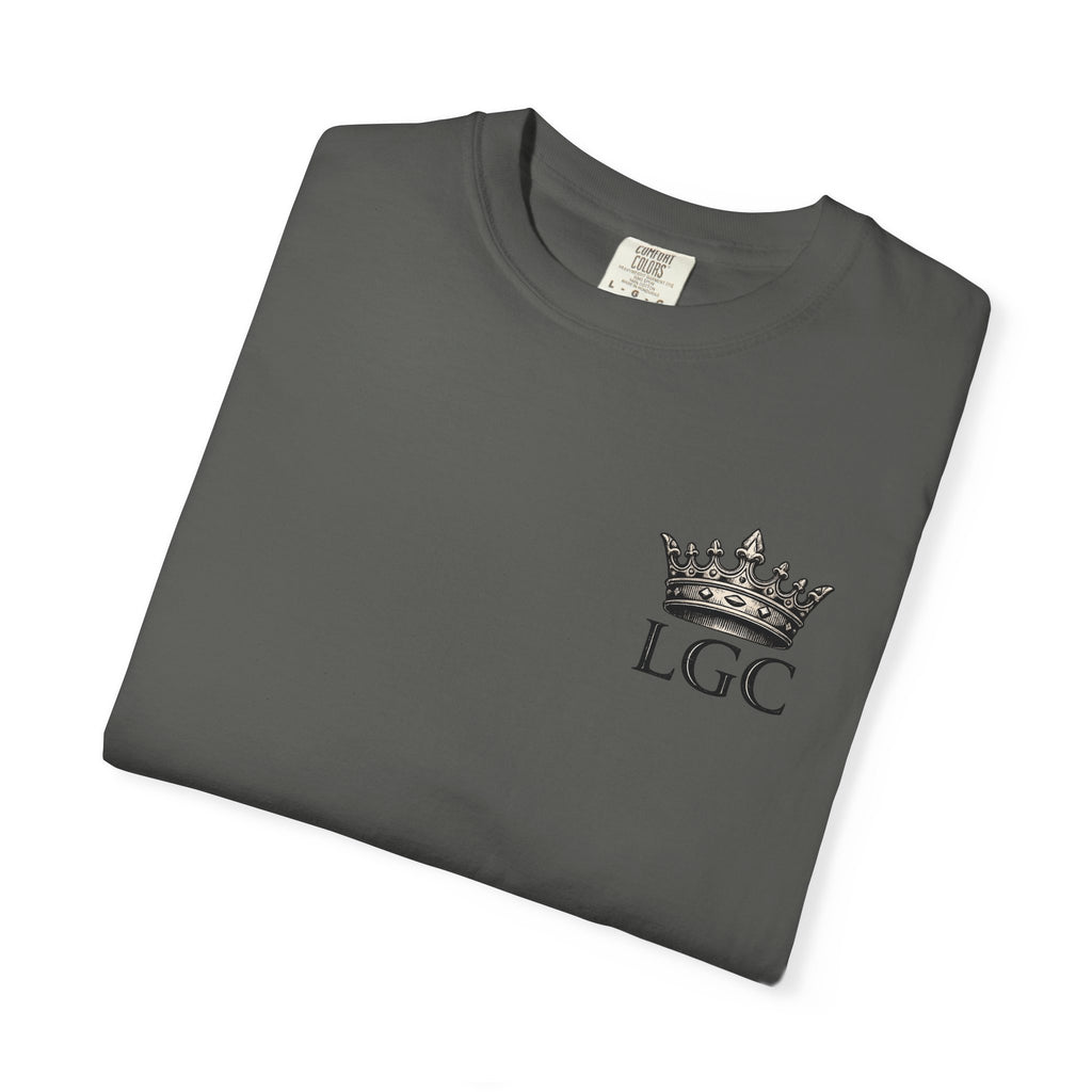Lyfe Grind Co. “Guard Your Kingdom” Crest Tee — Castle Core Collection
