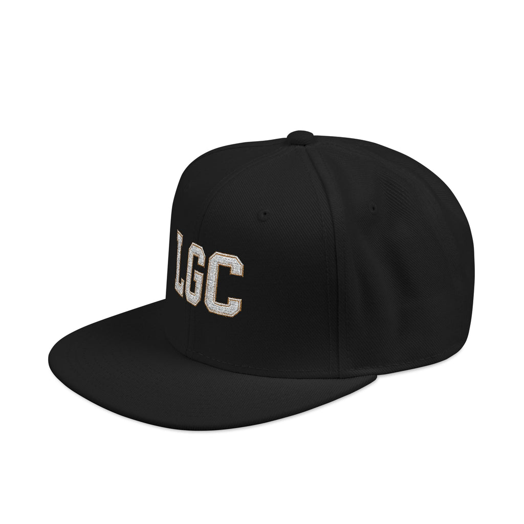 Lyfe Grind Co Snapback Hat – LGC Logo w/ Dove Detail | Premium Flat Brim Streetwear Cap