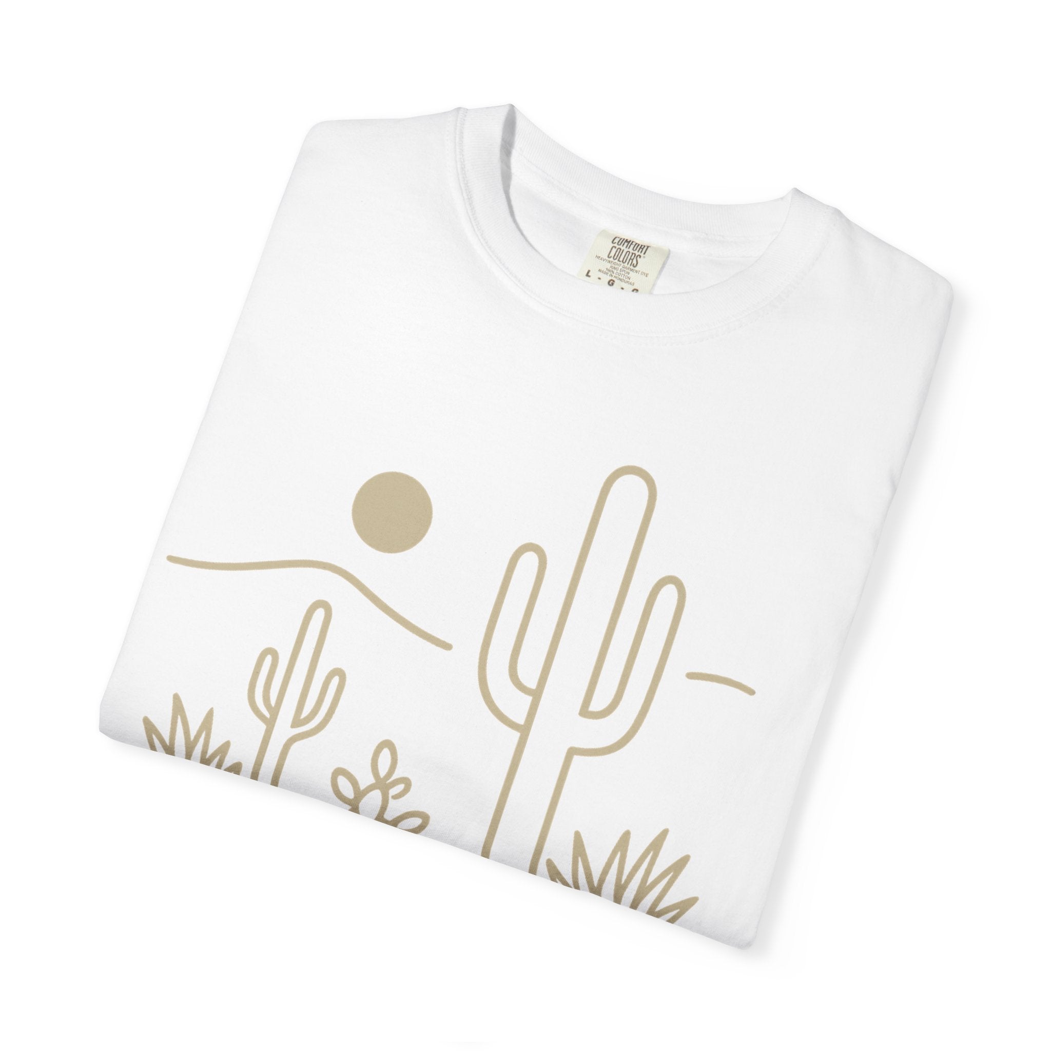 Lyfe Grind Co. – The Desert Teaches Discipline | Comfort Colors® 1717 | Western Minimal Desert Tee (Brick)