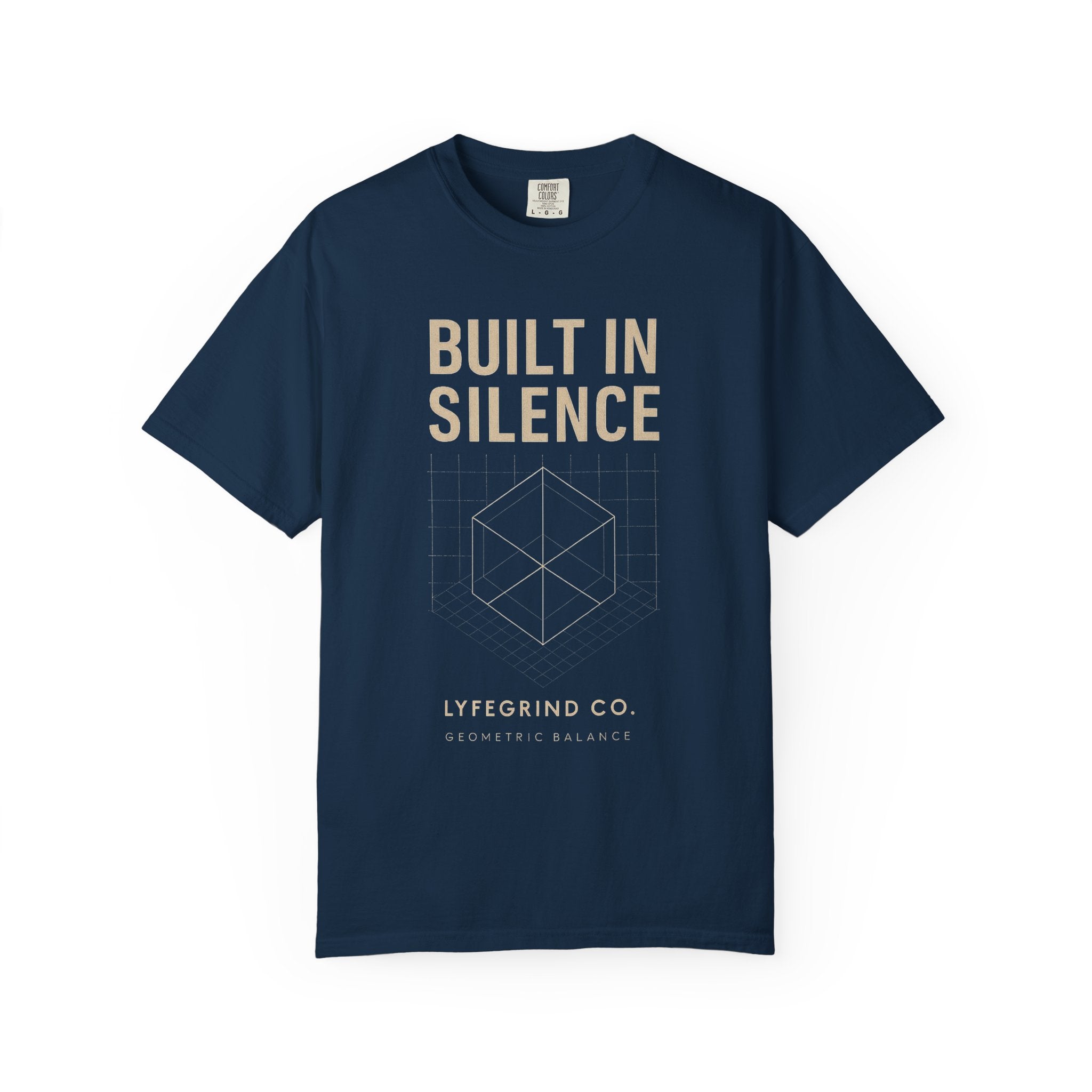 Built In Silence Tee – LyfeGrind Co. | Geometric Balance Series