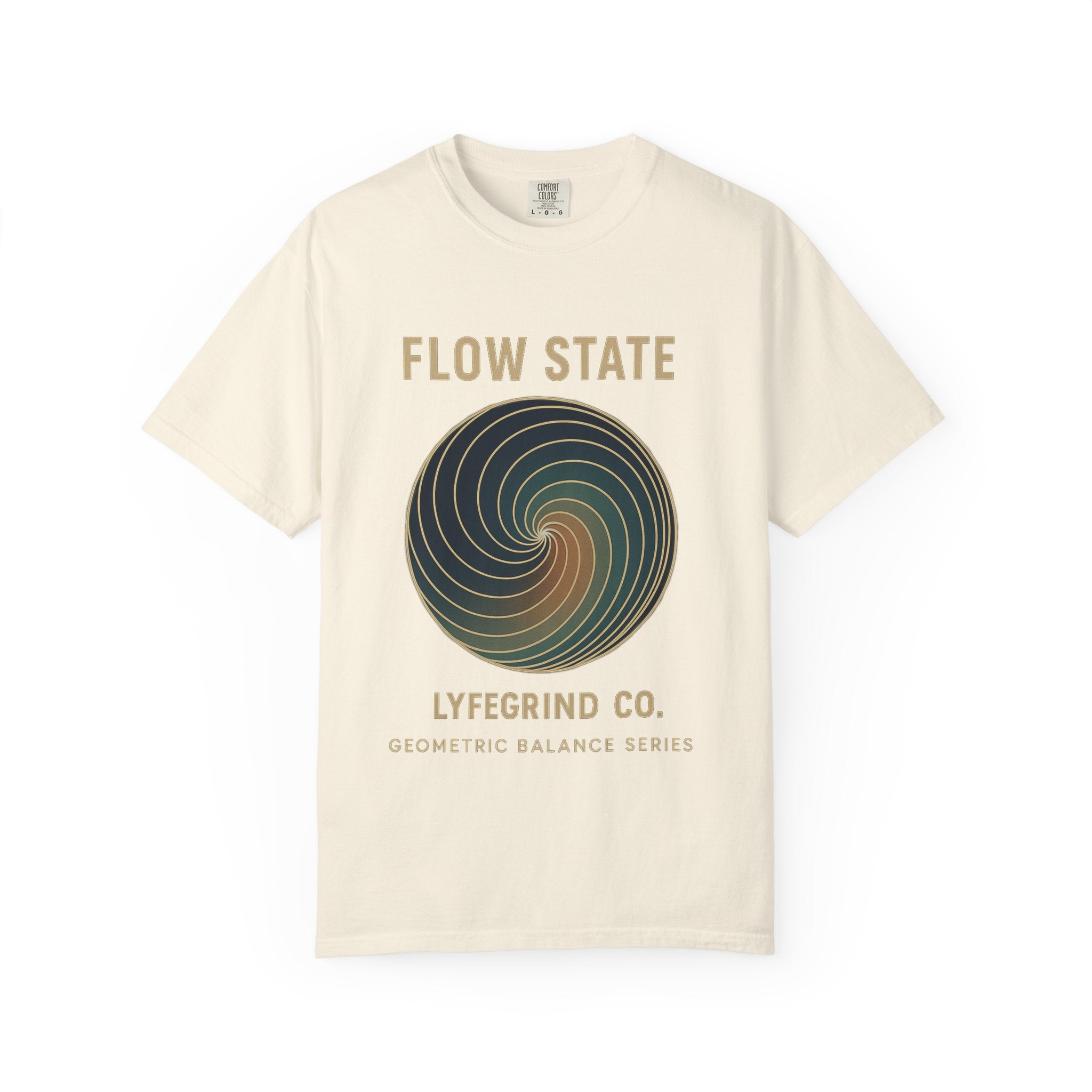Flow State Tee – LyfeGrind Co. | Geometric Balance Series
