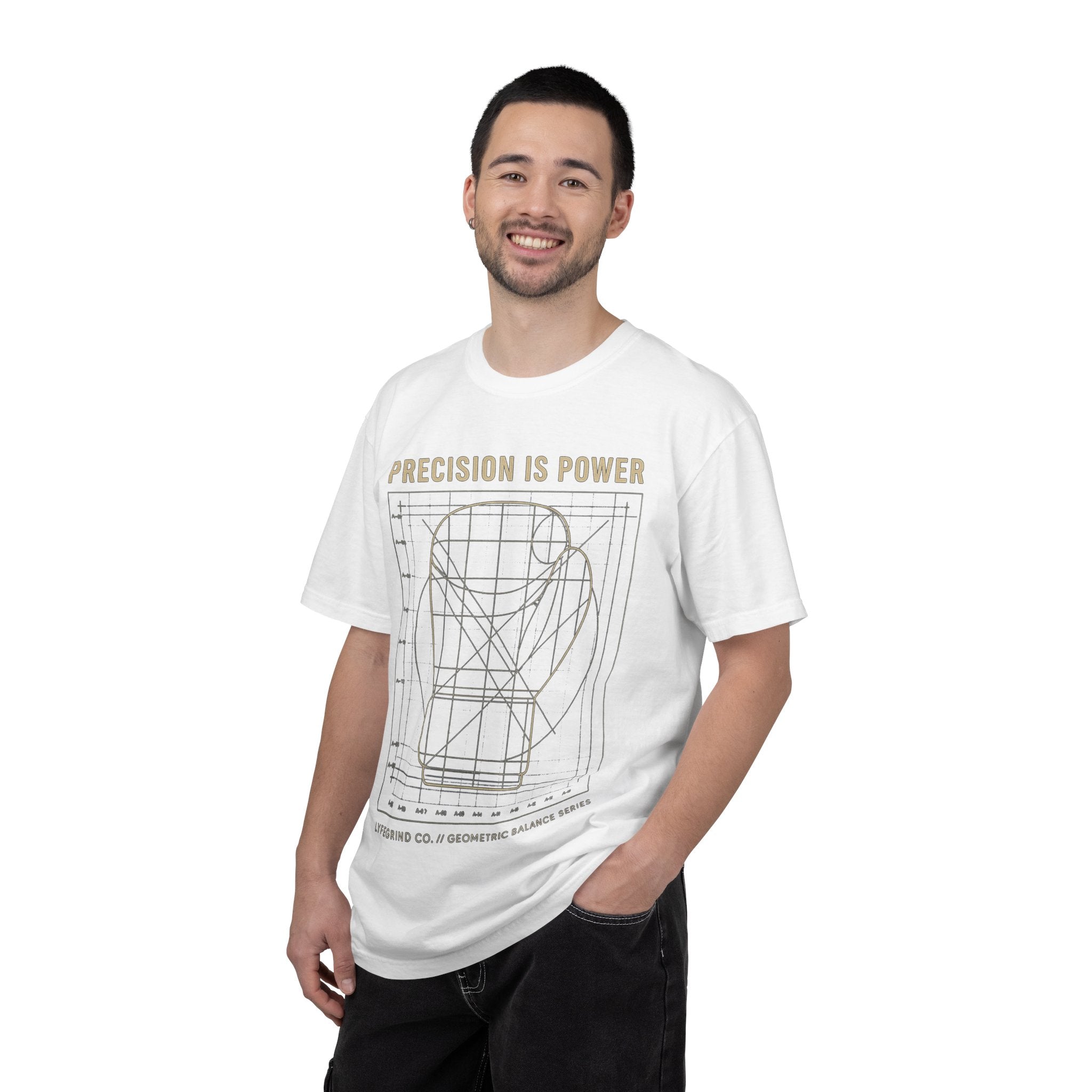 Precision Is Power Tee – LyfeGrind Co. | Geometric Balance Series