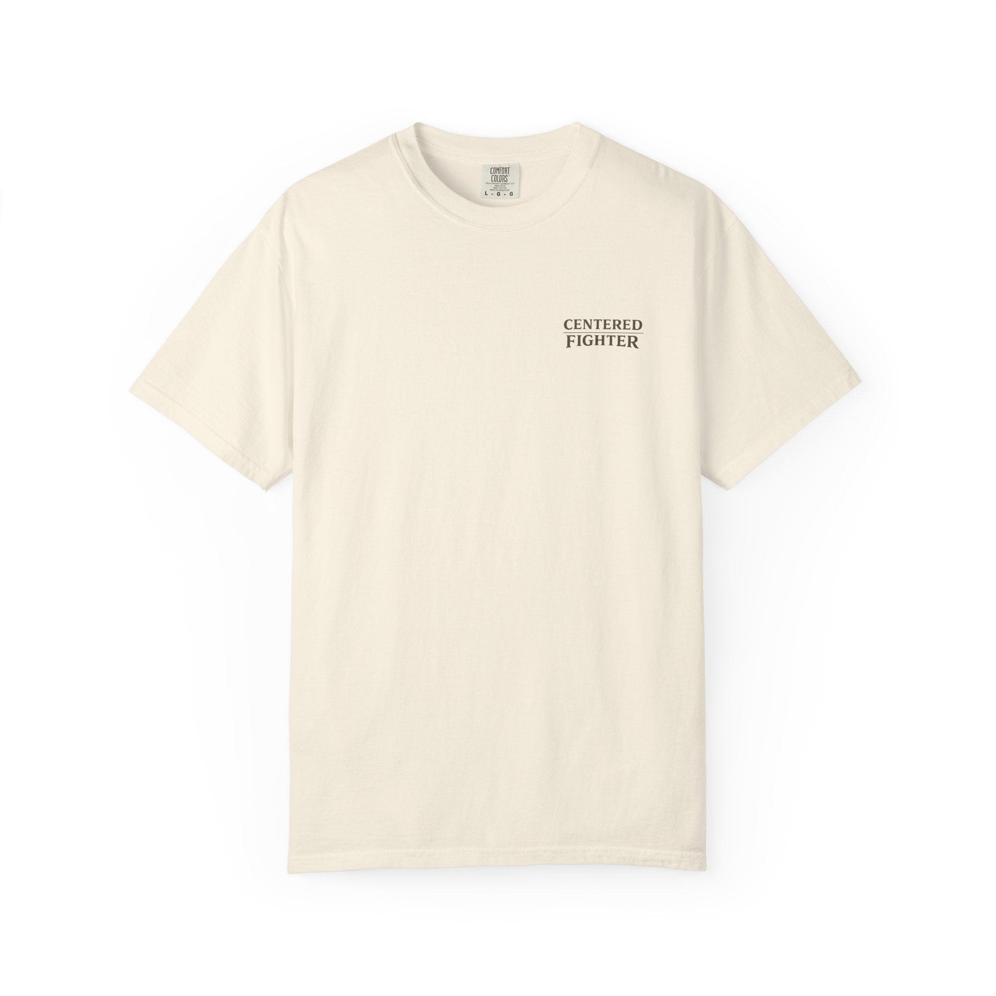 Centered Fighter Tee – LyfeGrind Co. | Angles Over Emotion | Geometric Balance Series