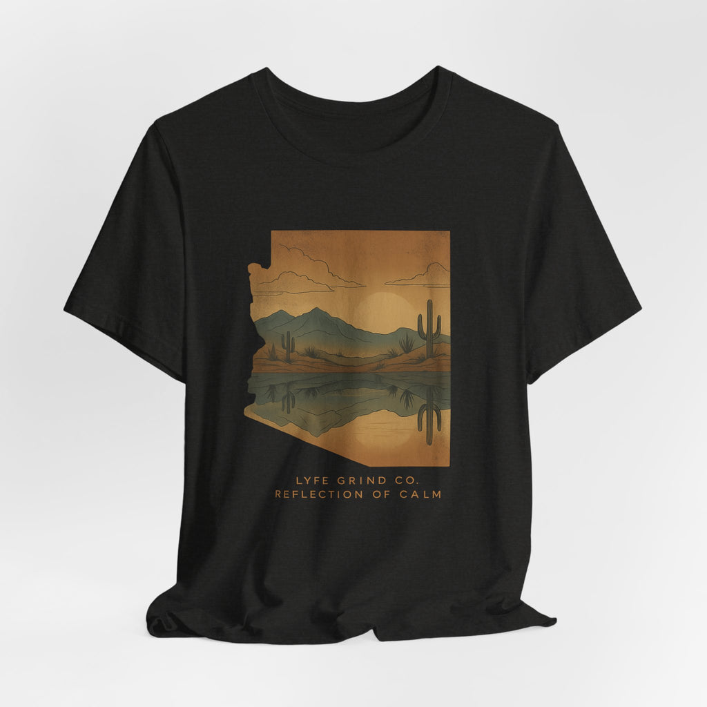 Lyfe Grind Co. – Reflection of Calm (Women’s Black Heather Tee)