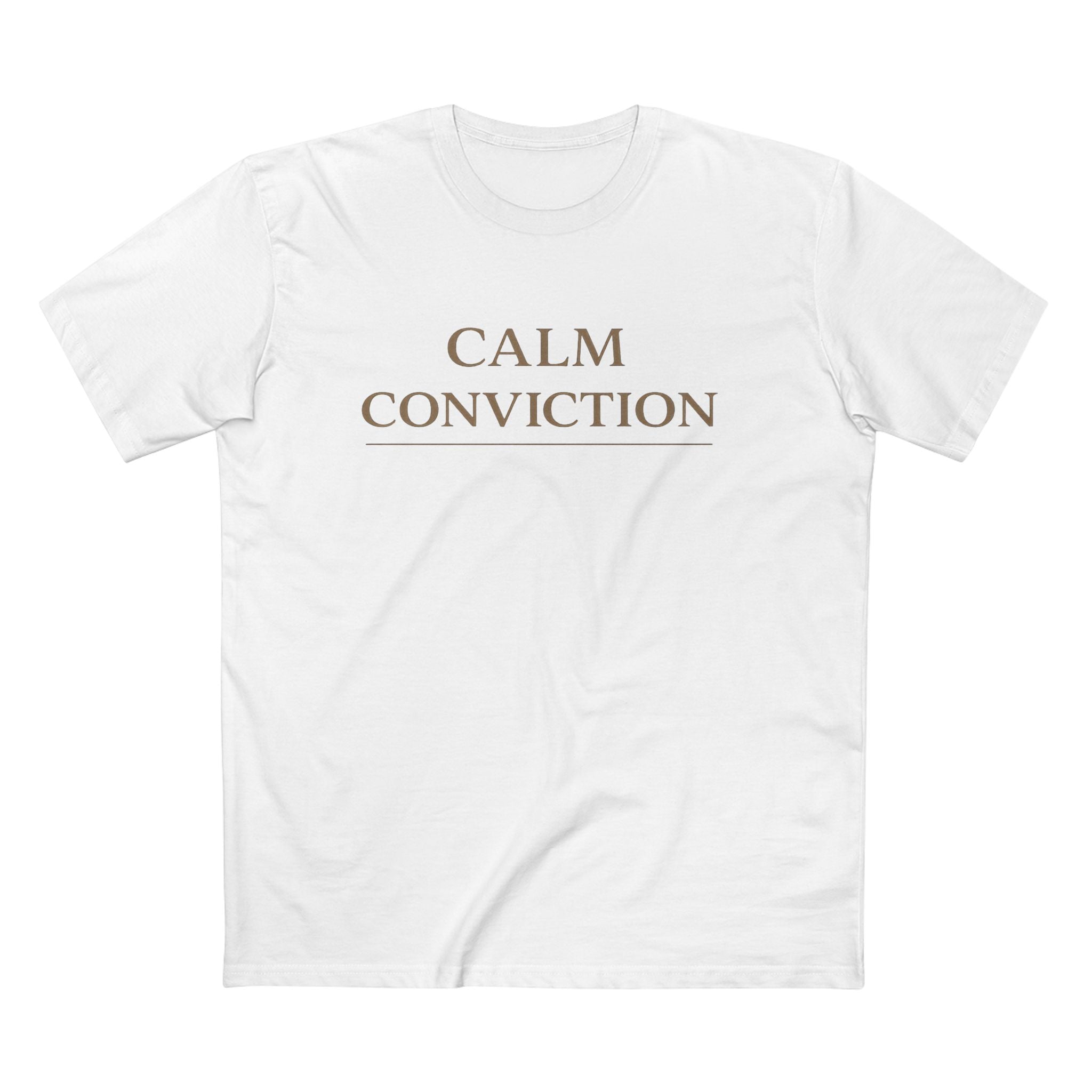 Calm Conviction – Minimalist Faith Streetwear Tee | Lyfe Grind Co.