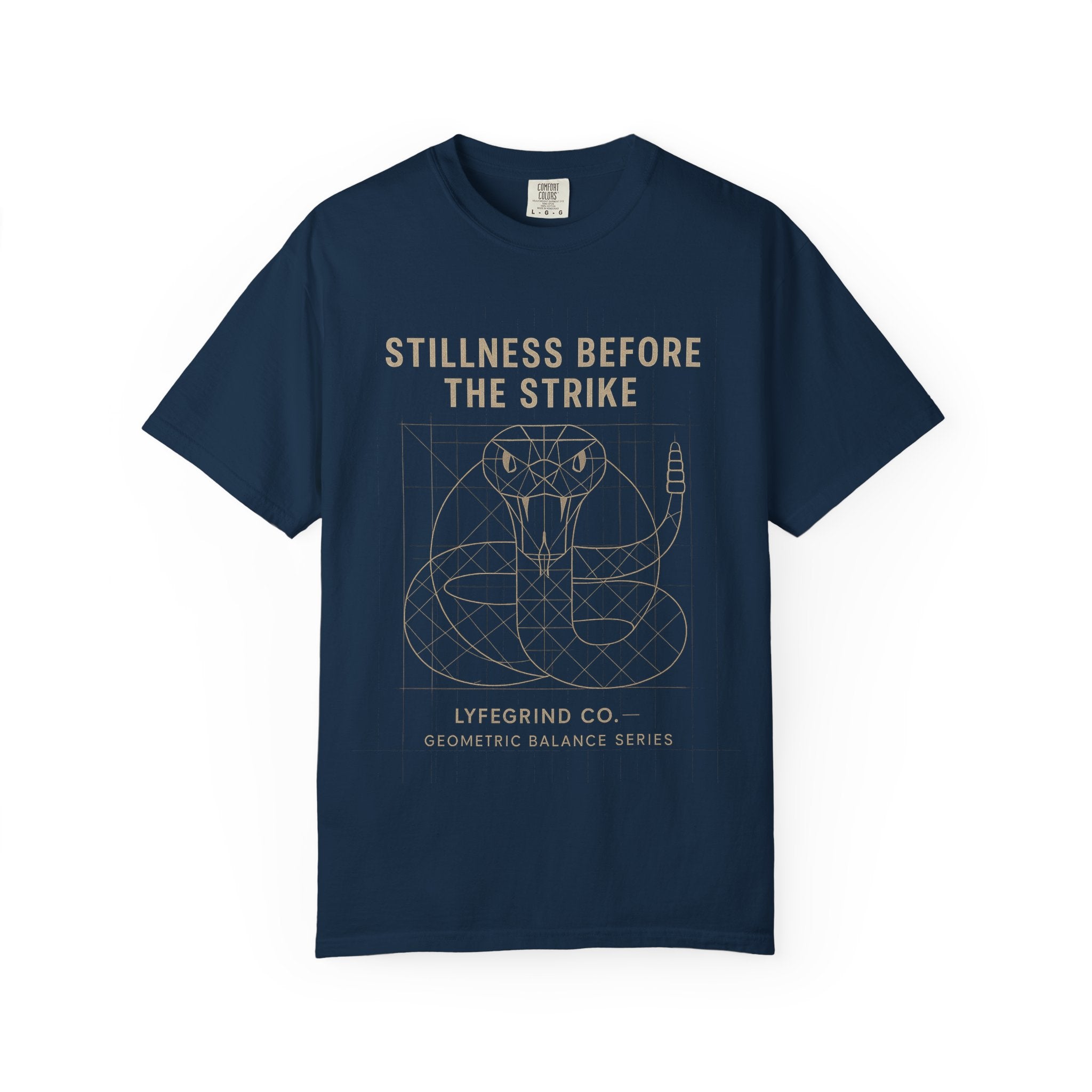 Stillness Before The Strike Tee – LyfeGrind Co. | Geometric Balance Series
