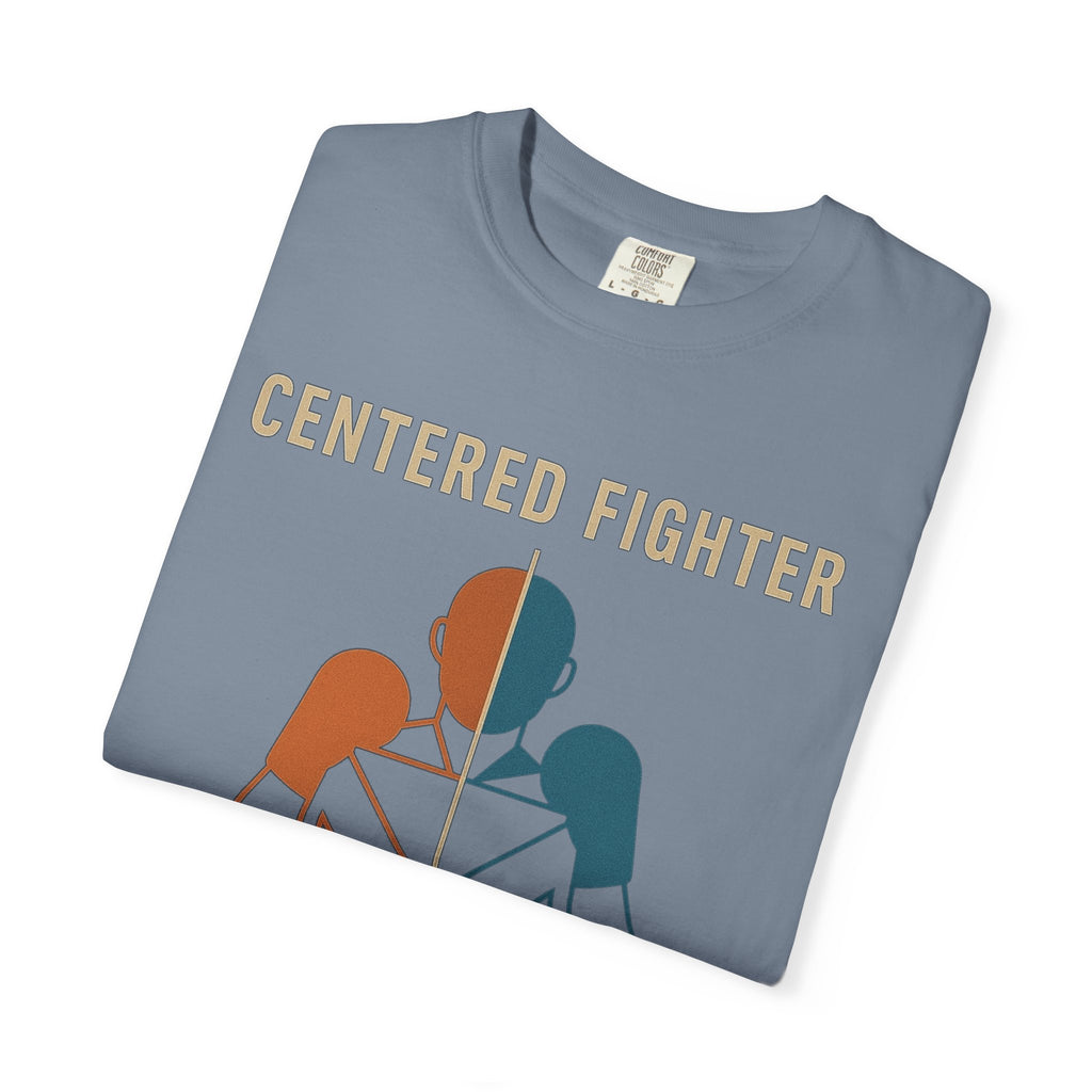 Centered Fighter Tee – LyfeGrind Co. | Angles Over Emotion | Geometric Balance Series