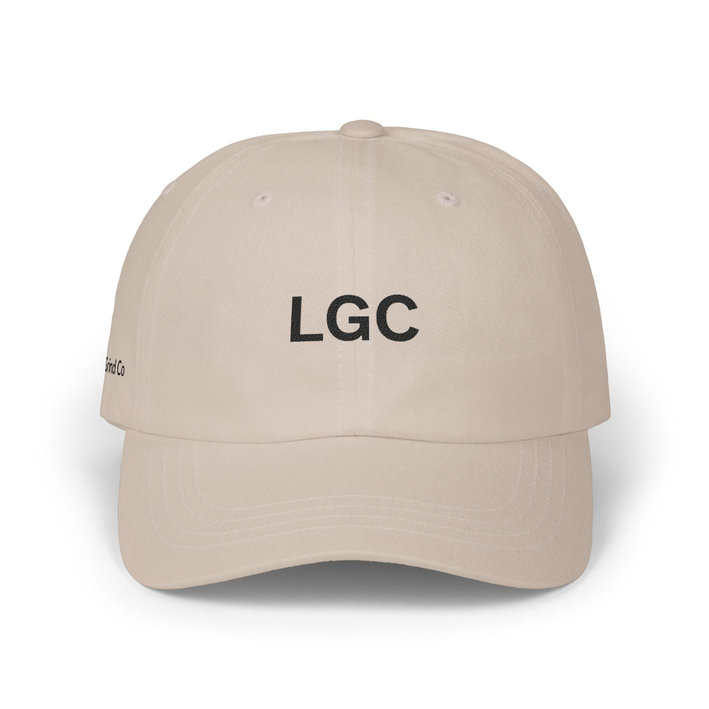 Lyfe Grind Co Dad Hat – LGC Minimal Logo Cap | Desert Streetwear Hat | Adjustable Strapback