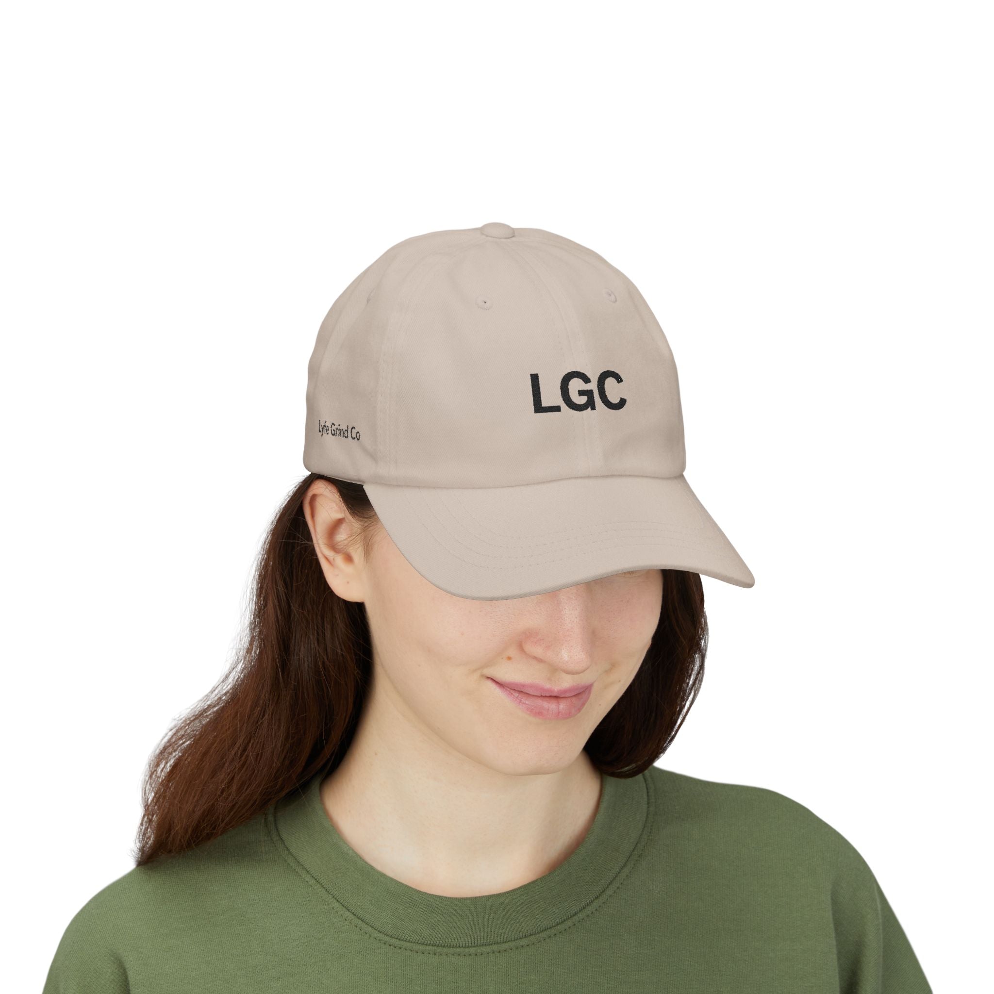 Lyfe Grind Co Dad Hat – LGC Minimal Logo Cap | Desert Streetwear Hat | Adjustable Strapback