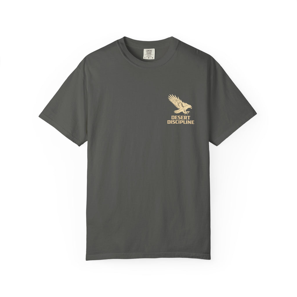 Desert Discipline T-Shirt | Arizona Desert Tee | Vintage Streetwear Graphic Shirt | Western Hawk Shirt | Lyfe Grind Co