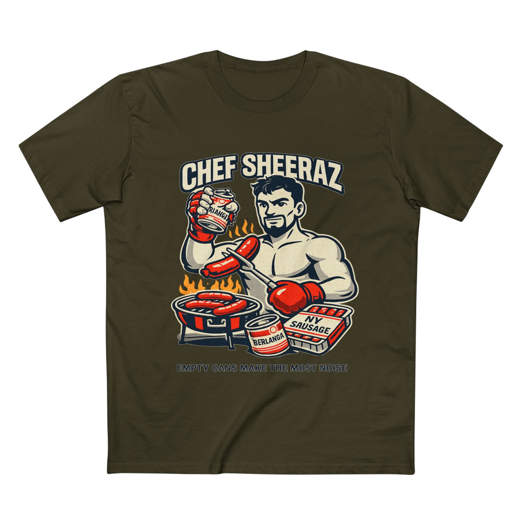 Chef Sheeraz Tee – “Empty Cans Make the Most Noise” Premium Boxing Streetwear Shirt