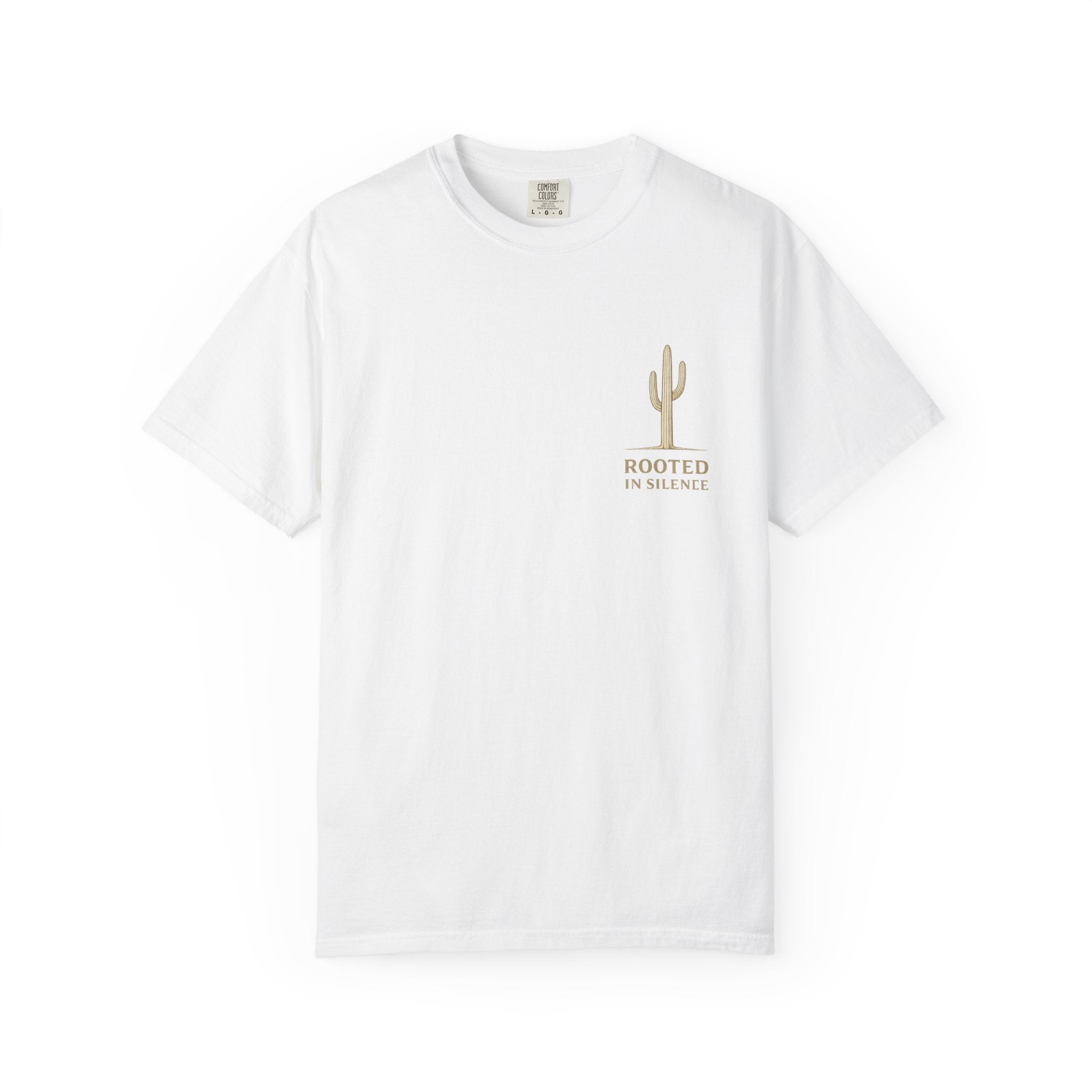 Rooted in Silence T-Shirt | Minimalist Desert Tee | Arizona Cactus Shirt | Vintage Streetwear Graphic | Lyfe Grind Co