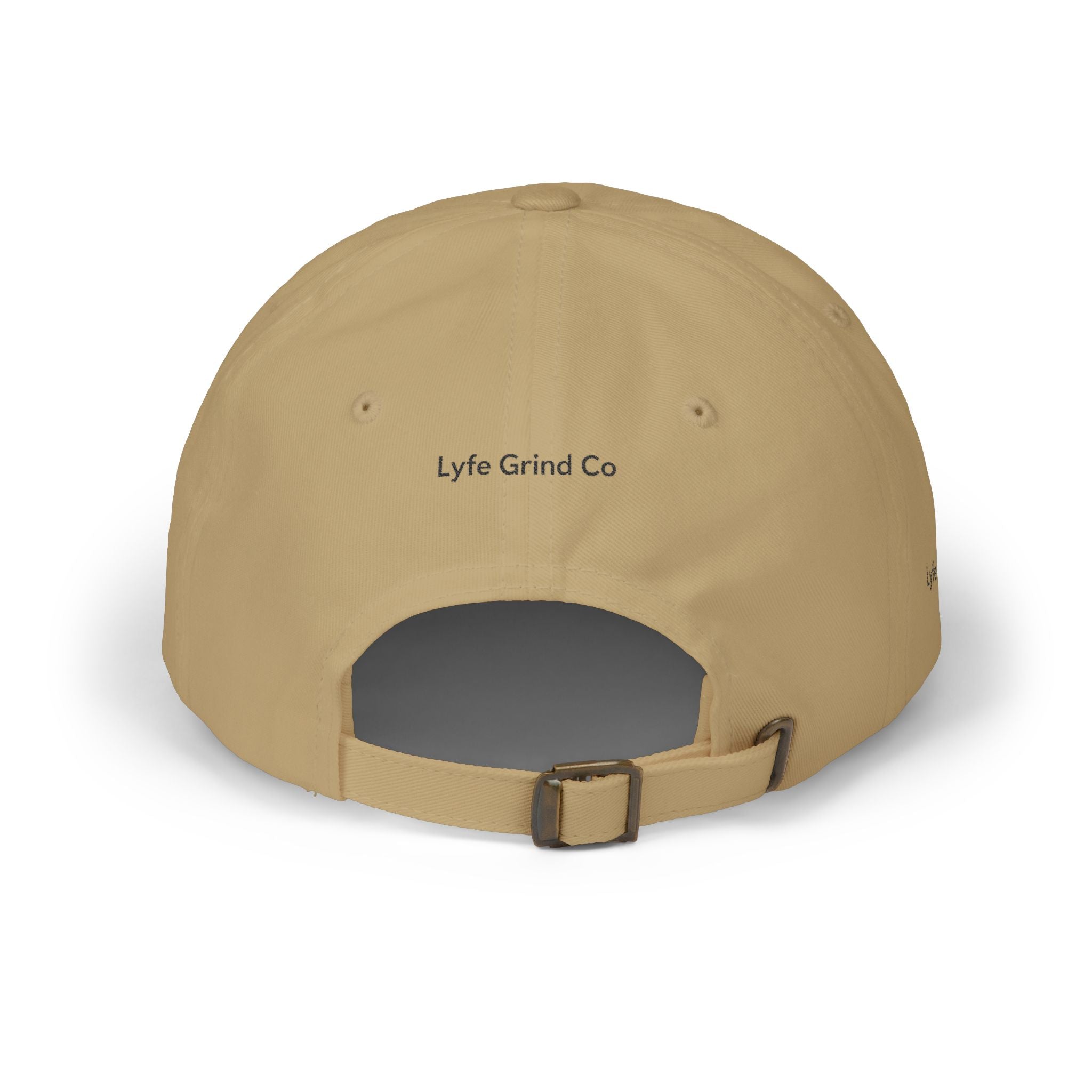 Lyfe Grind Co Dad Hat – LGC Minimal Logo Cap | Desert Streetwear Hat | Adjustable Strapback