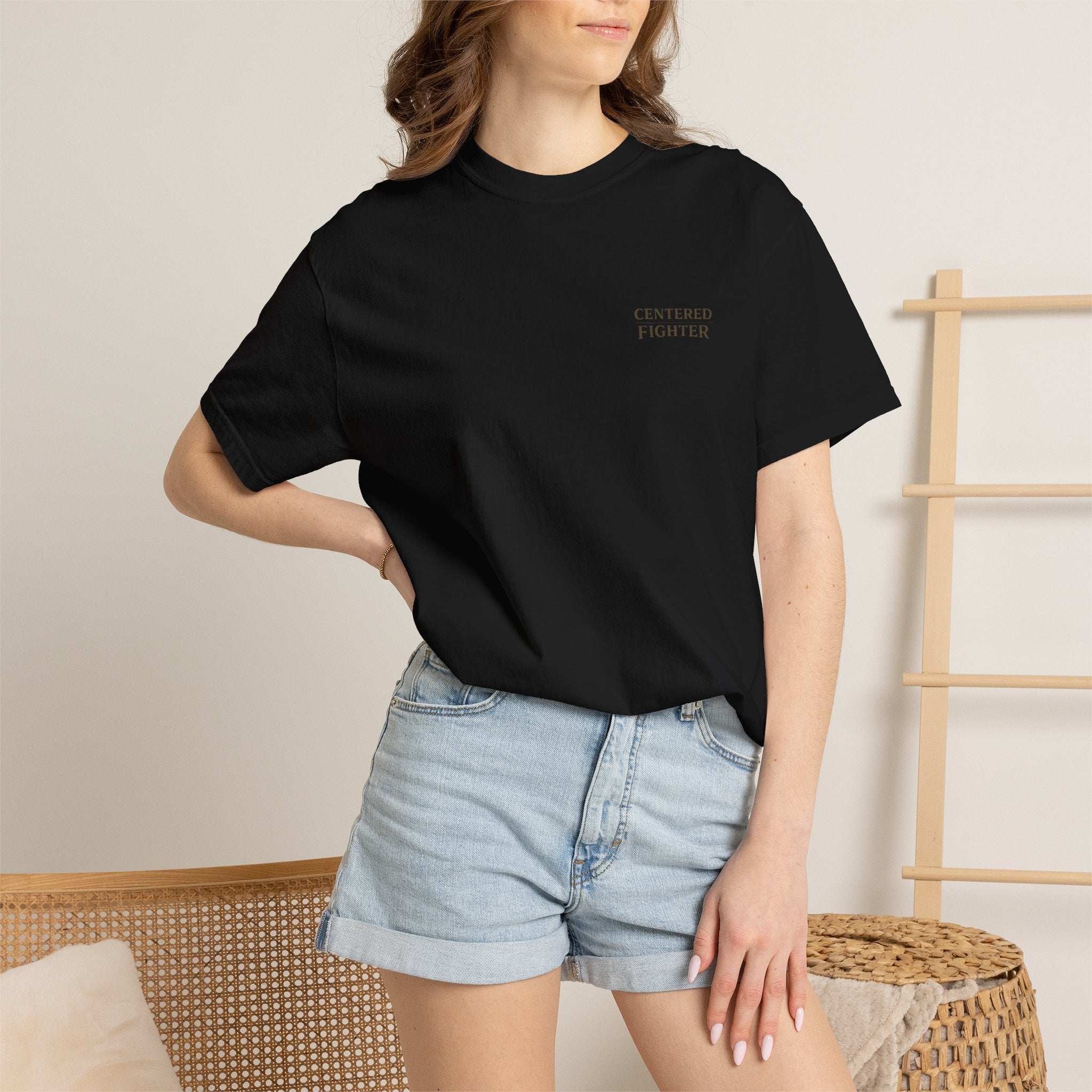 Centered Fighter Tee – LyfeGrind Co. | Angles Over Emotion | Geometric Balance Series