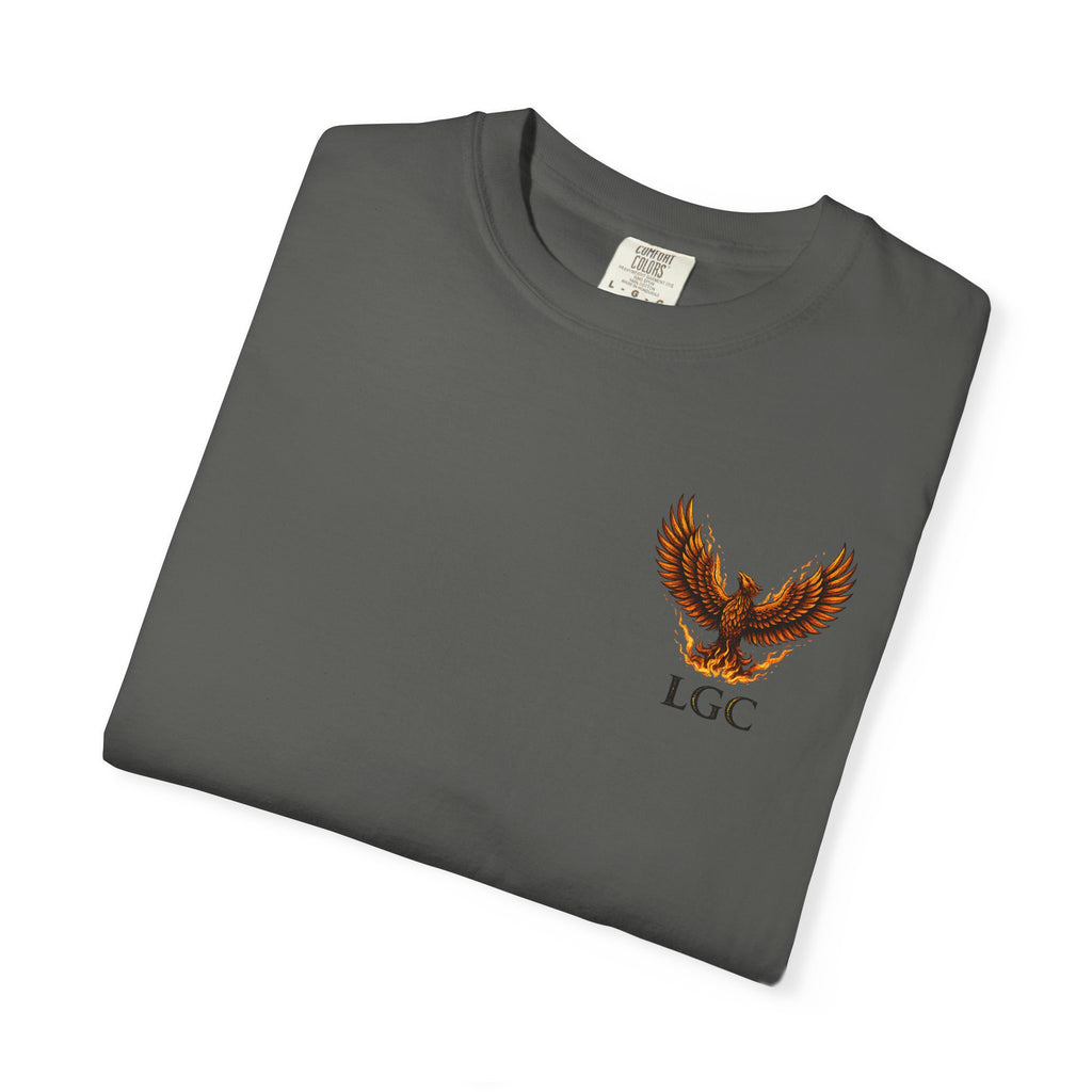 Phoenix “Rise Again” Graphic T-Shirt – Streetwear Phoenix Tee, Motivational Phoenix Shirt, Phoenix Rebirth Tee