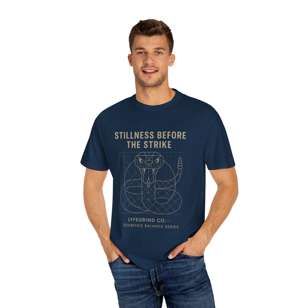 Stillness Before The Strike Tee – LyfeGrind Co. | Geometric Balance Series