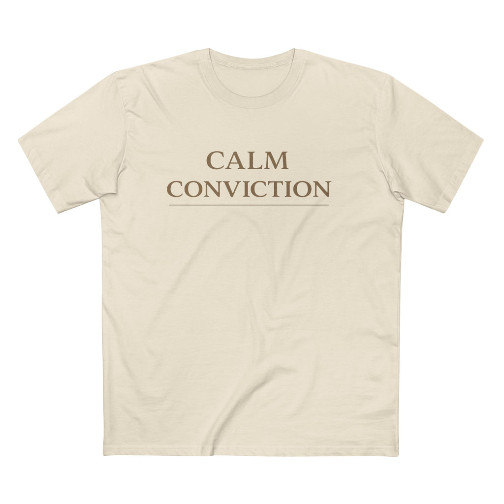 Calm Conviction – Minimalist Faith Streetwear Tee | Lyfe Grind Co.
