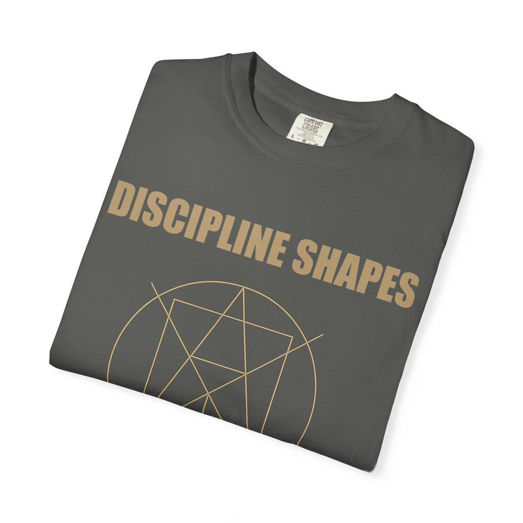 Discipline Shapes Destiny Tee – LyfeGrind Co. | Geometric Balance Series