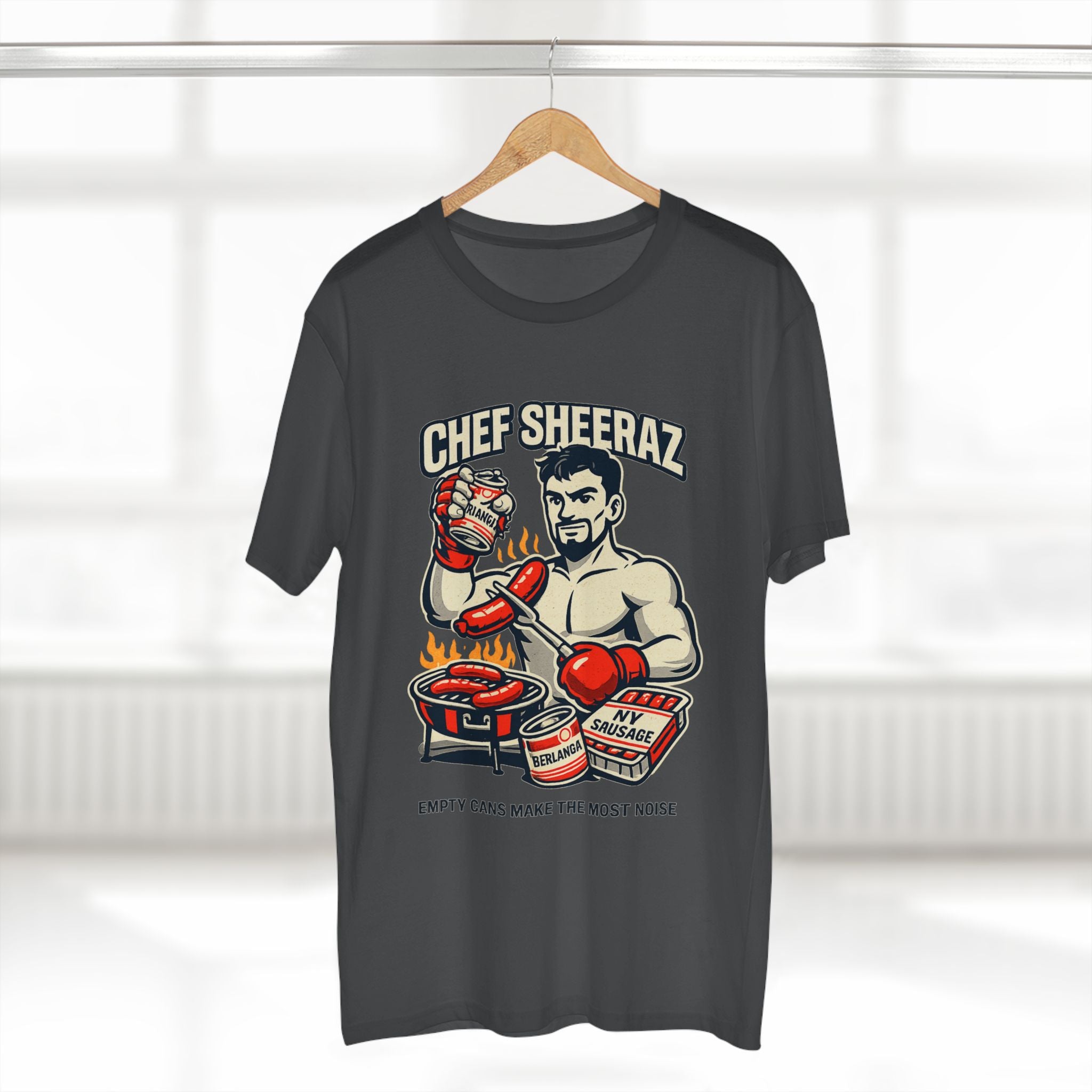 Chef Sheeraz Tee – “Empty Cans Make the Most Noise” Premium Boxing Streetwear Shirt