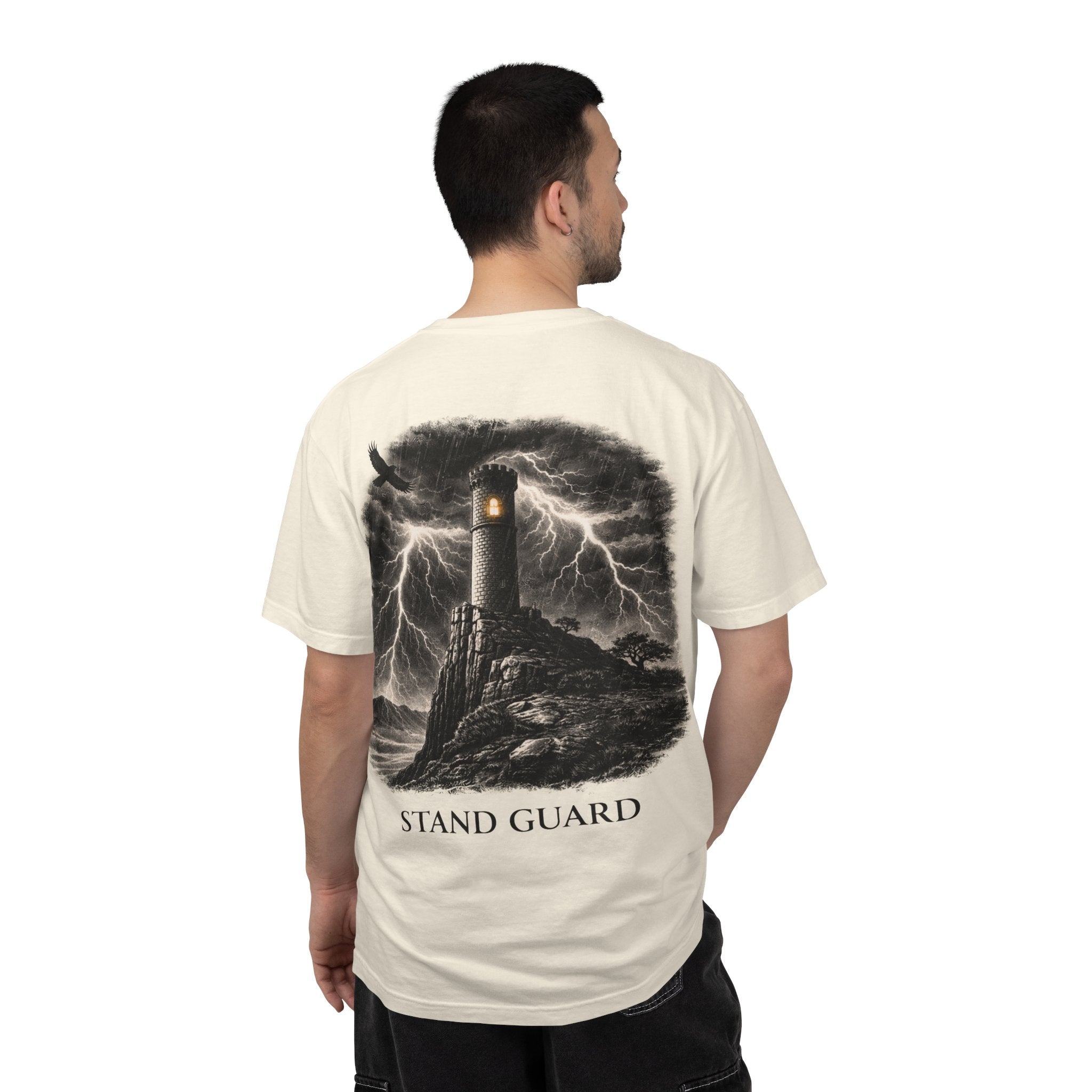 Stand Guard Watchtower Tee – Storm Watchtower Graphic Streetwear T-Shirt