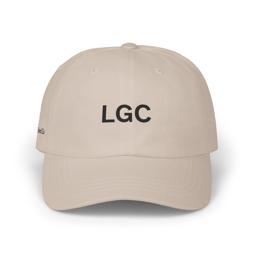 Lyfe Grind Co Dad Hat – LGC Minimal Logo Cap | Desert Streetwear Hat | Adjustable Strapback