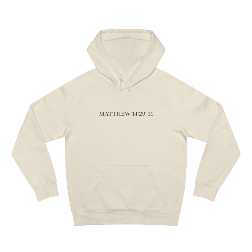 Lyfe Grind Co “Faith Walks, Doubt Sinks” Hoodie – Christian Streetwear Pullover, Matthew 14:29–31 Faith-Based Graphic Hoodie