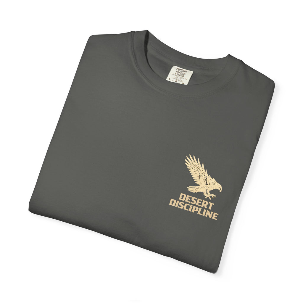 Desert Discipline T-Shirt | Arizona Desert Tee | Vintage Streetwear Graphic Shirt | Western Hawk Shirt | Lyfe Grind Co