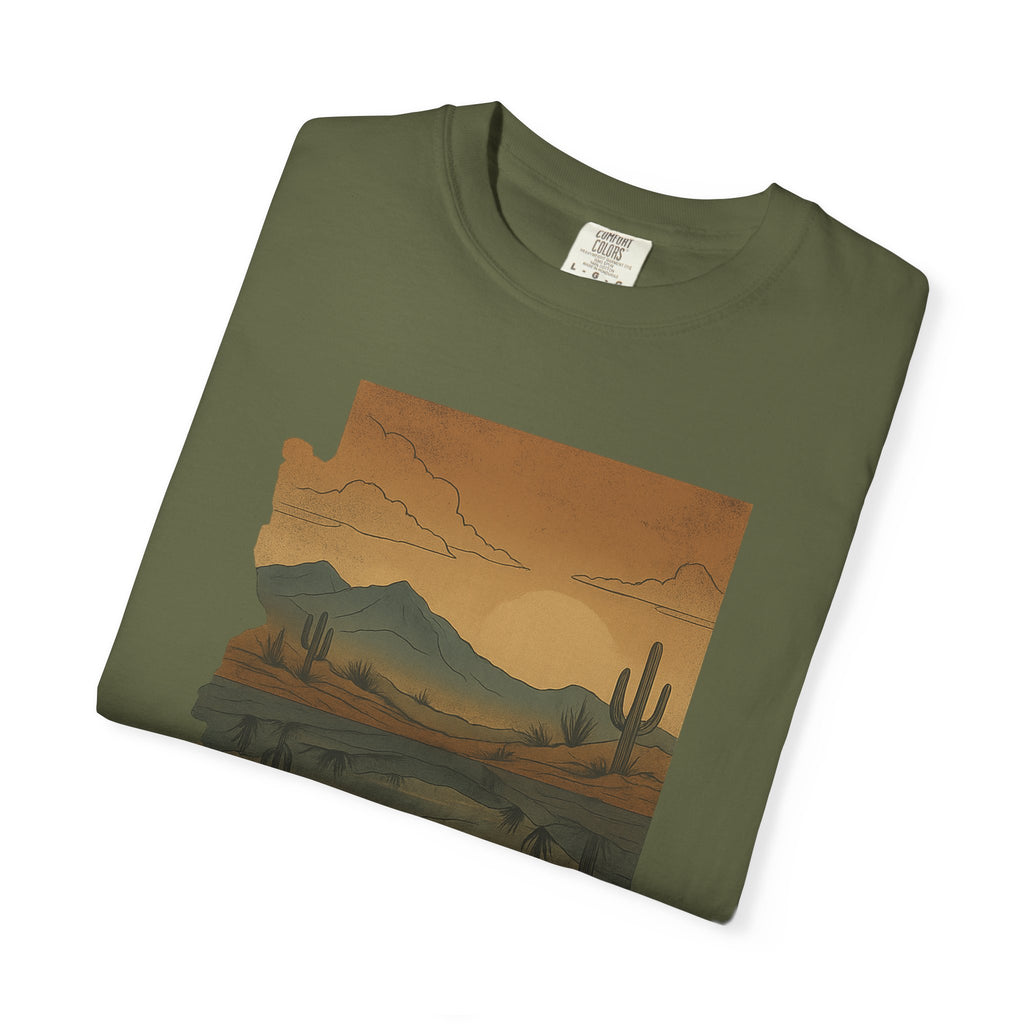 Reflection of Calm – Comfort Colors® 1717 Desert Art Tee | Lyfe Grind Co.