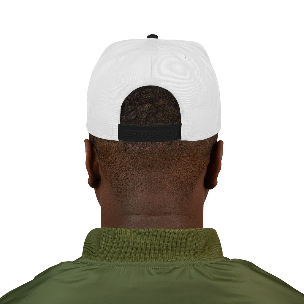Lyfe Grind Co Snapback Hat – LGC Logo w/ Cross Detail | Faith-Based Streetwear Flat Brim Cap