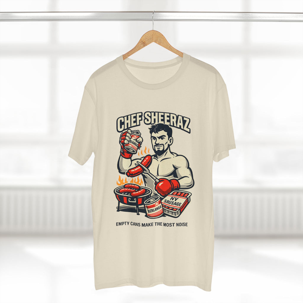Chef Sheeraz Tee – “Empty Cans Make the Most Noise” Premium Boxing Streetwear Shirt
